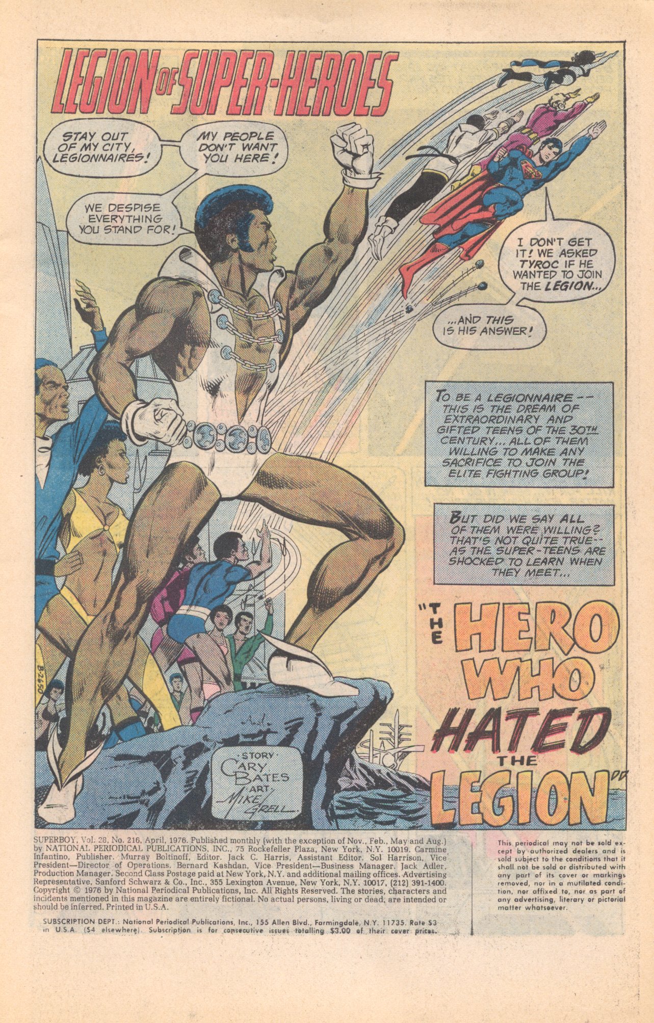 Read online Superboy (1949) comic -  Issue #216 - 2