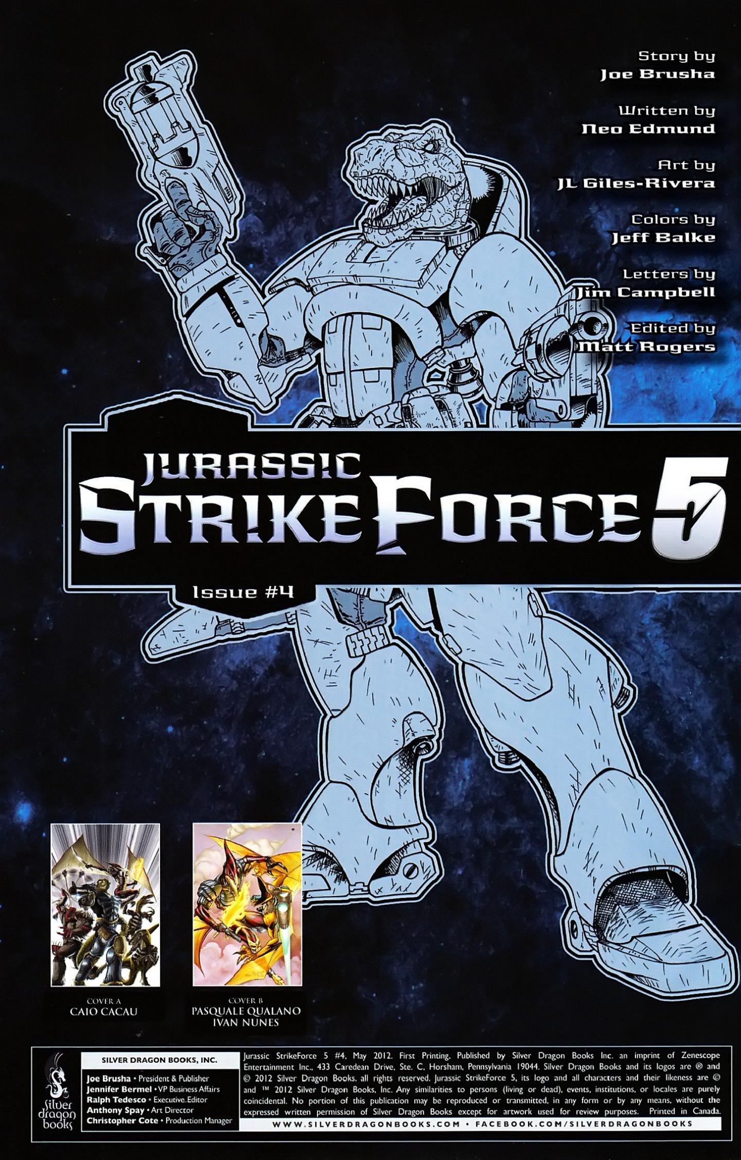 Read online Jurassic StrikeForce 5 comic -  Issue #4 - 3
