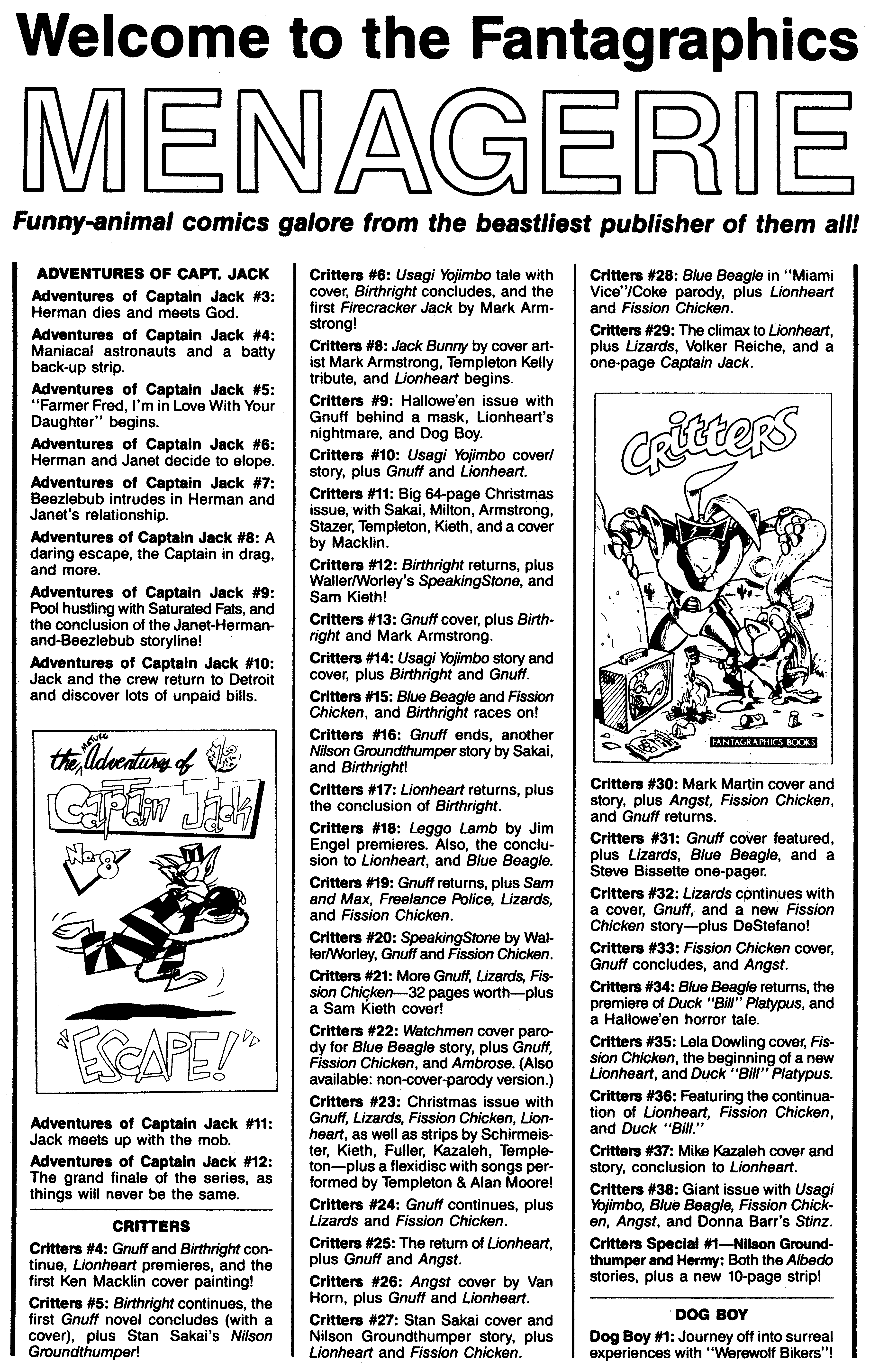 Read online Critters comic -  Issue #36 - 34