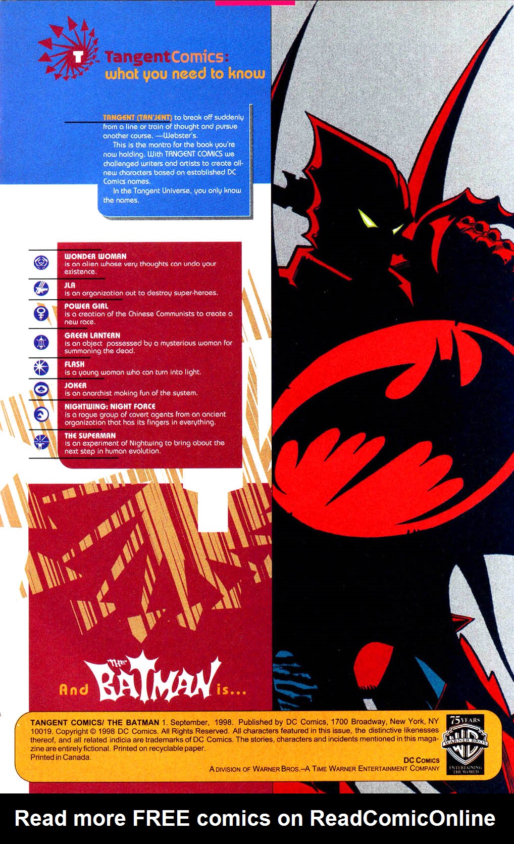 Read online Tangent Comics/ The Batman comic -  Issue # Full - 2