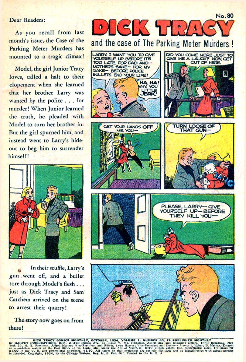Read online Dick Tracy comic -  Issue #80 - 2
