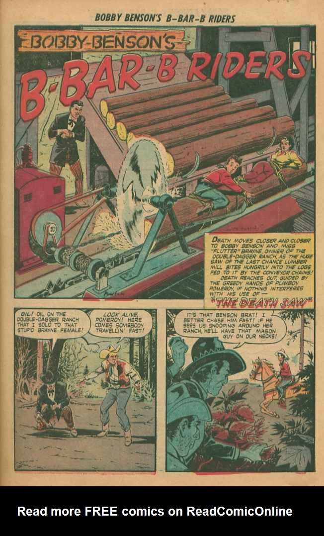 Read online Bobby Benson's B-Bar-B Riders comic -  Issue #4 - 11