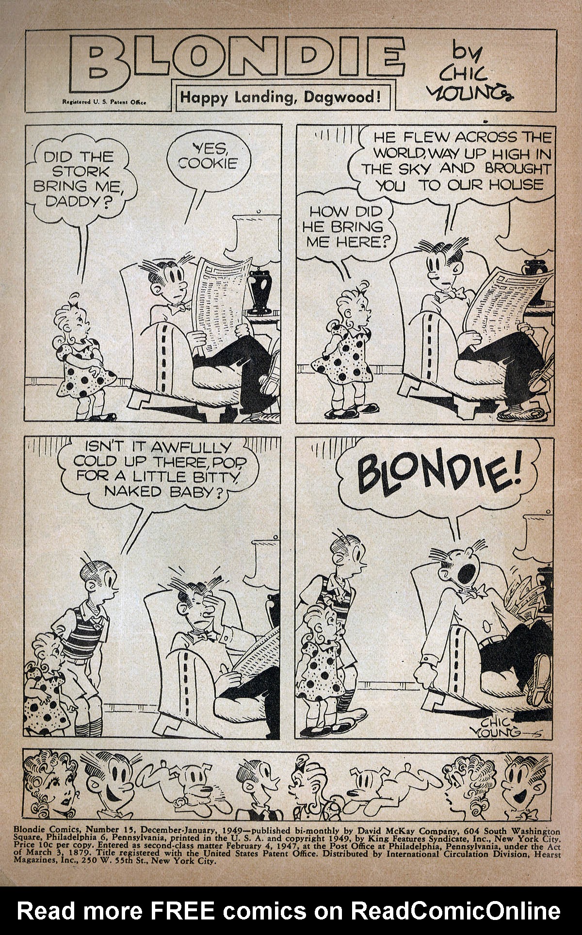 Read online Blondie Comics (1947) comic -  Issue #15 - 2