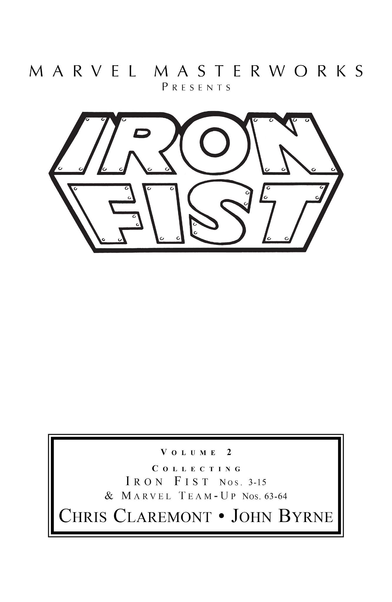 Read online Marvel Masterworks: Iron Fist comic -  Issue # TPB 2 (Part 1) - 2
