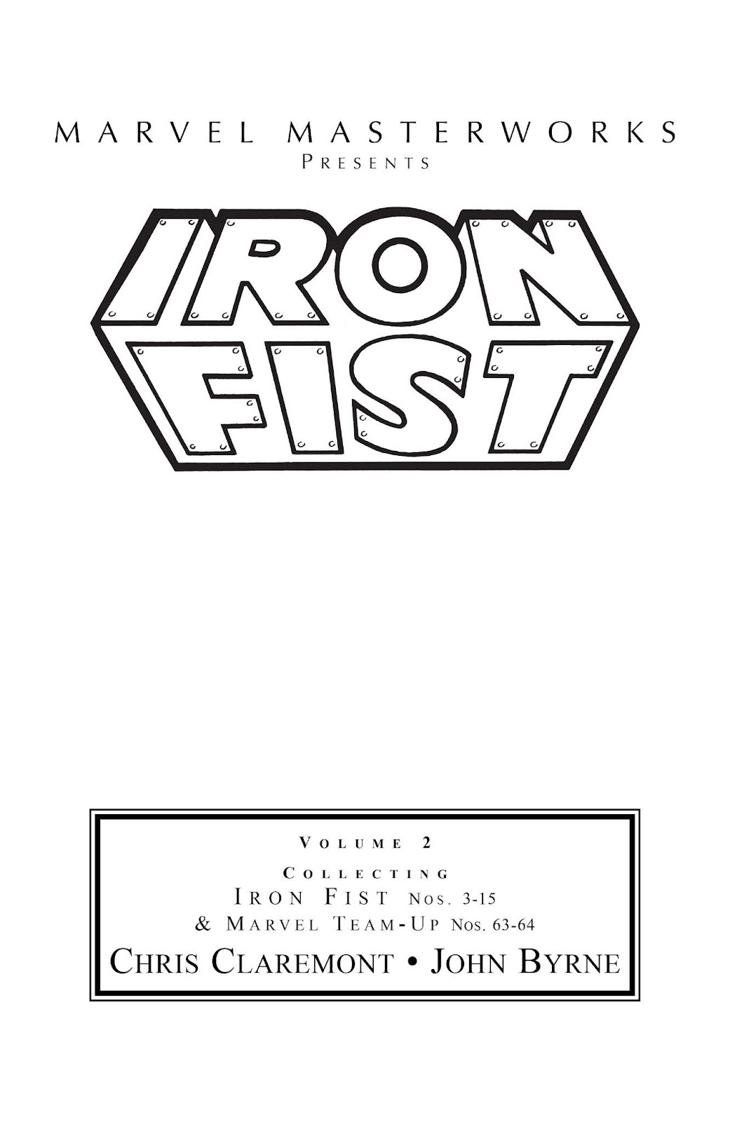 Marvel Masterworks: Iron Fist issue TPB 2 (Part 1) - Page 2