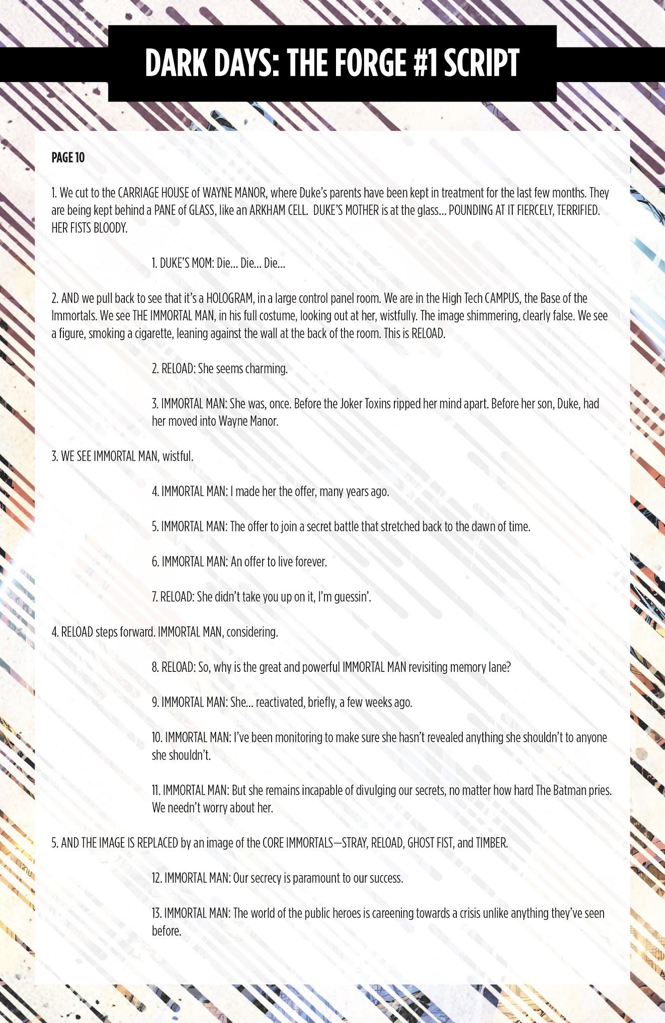 Read online Dark Days: The Forge/Casting Director's Cut comic -  Issue # Full - 71