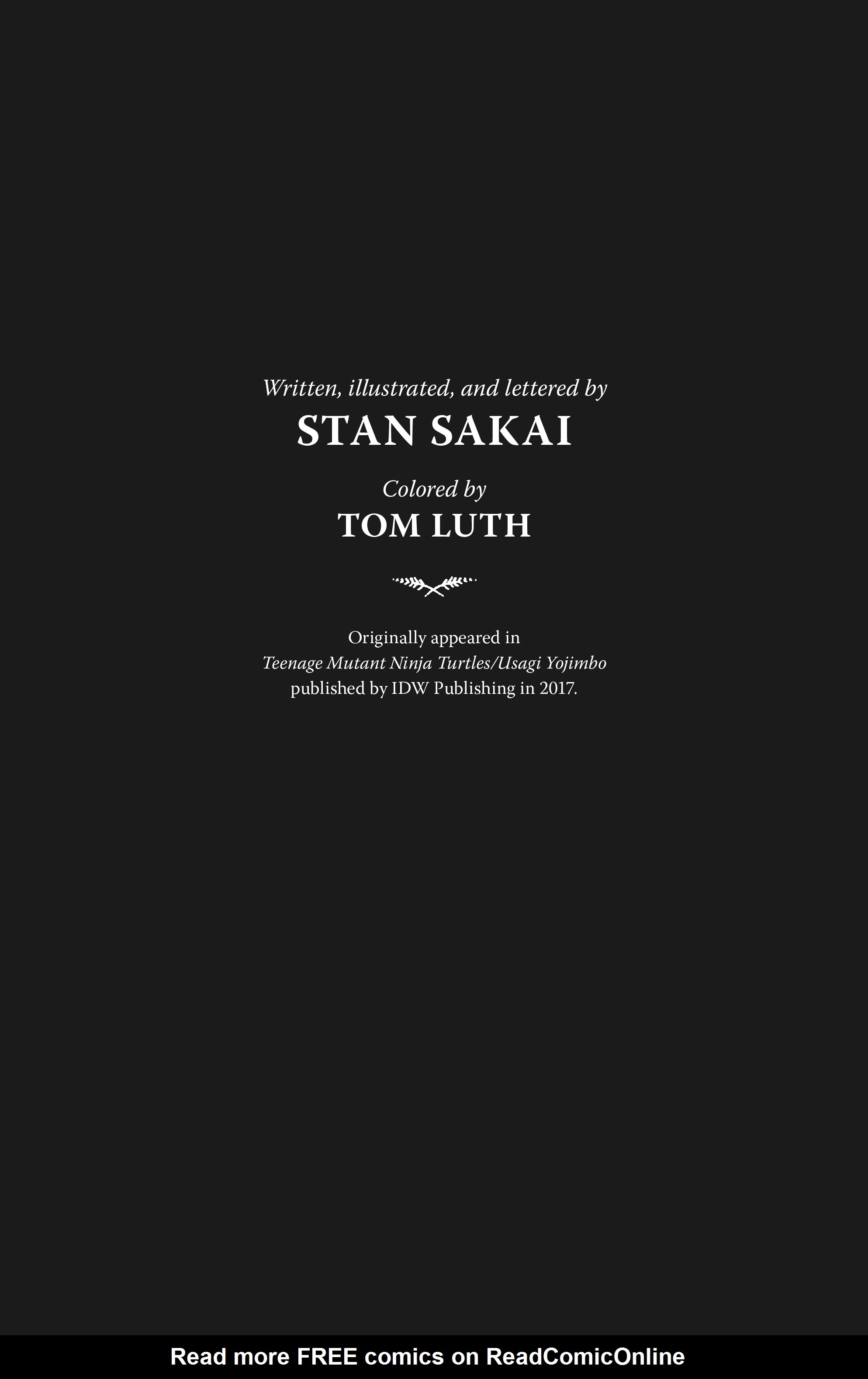 Read online Usagi Yojimbo/Teenage Mutant Ninja Turtles: The Complete Collection comic -  Issue # TPB (Part 1) - 97