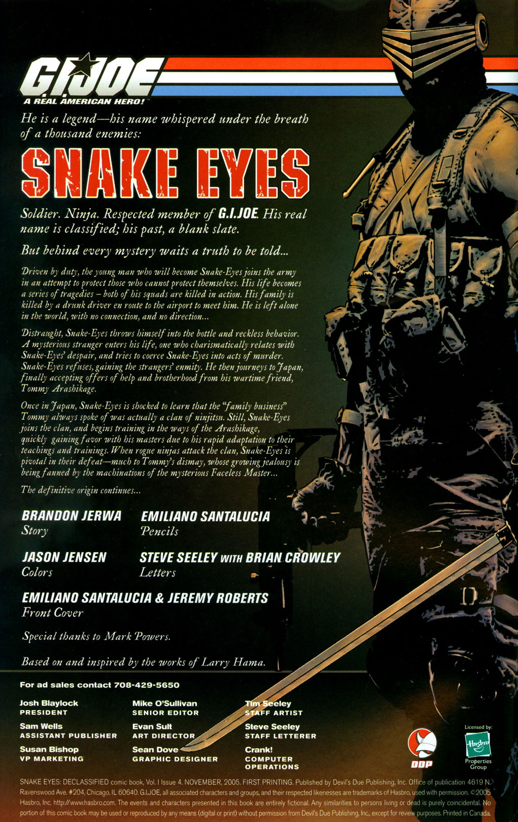 Read online Snake Eyes: Declassified comic -  Issue #4 - 2