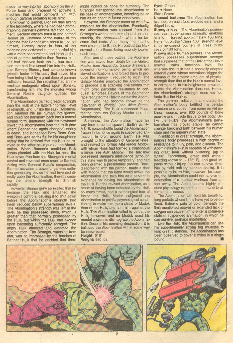 Read online The Official Handbook of the Marvel Universe Deluxe Edition comic -  Issue #1 - 4