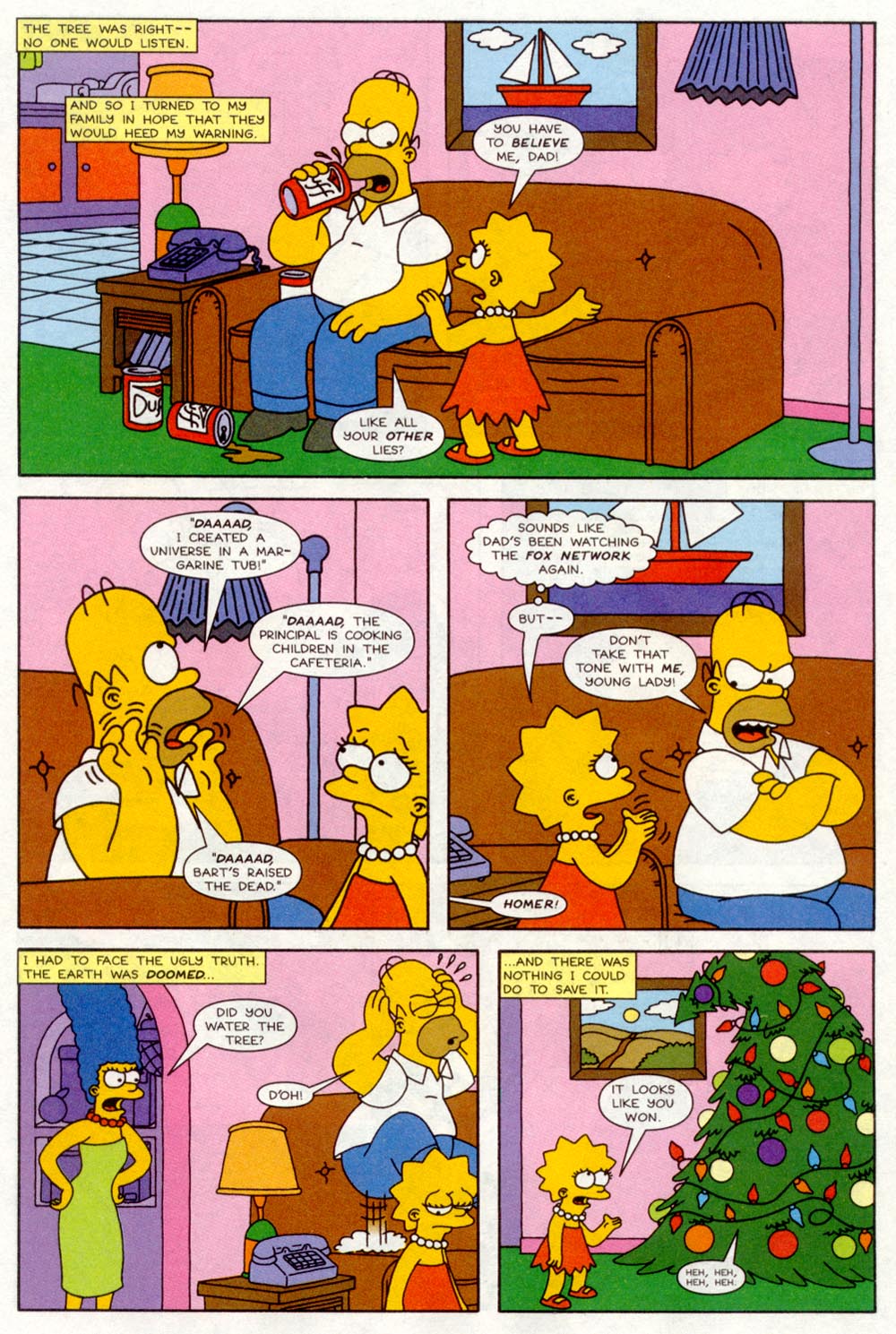 Read online Treehouse of Horror comic -  Issue #4 - 12