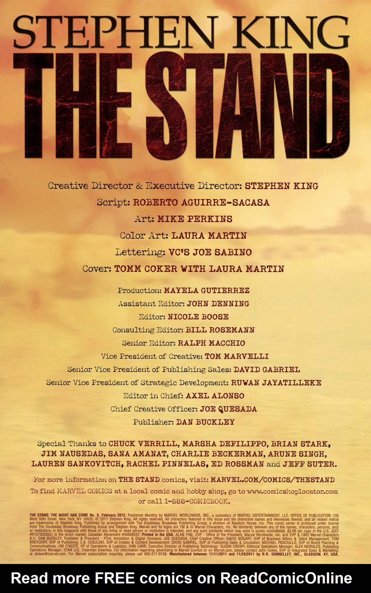Read online The Stand: The Night Has Come comic -  Issue #5 - 2