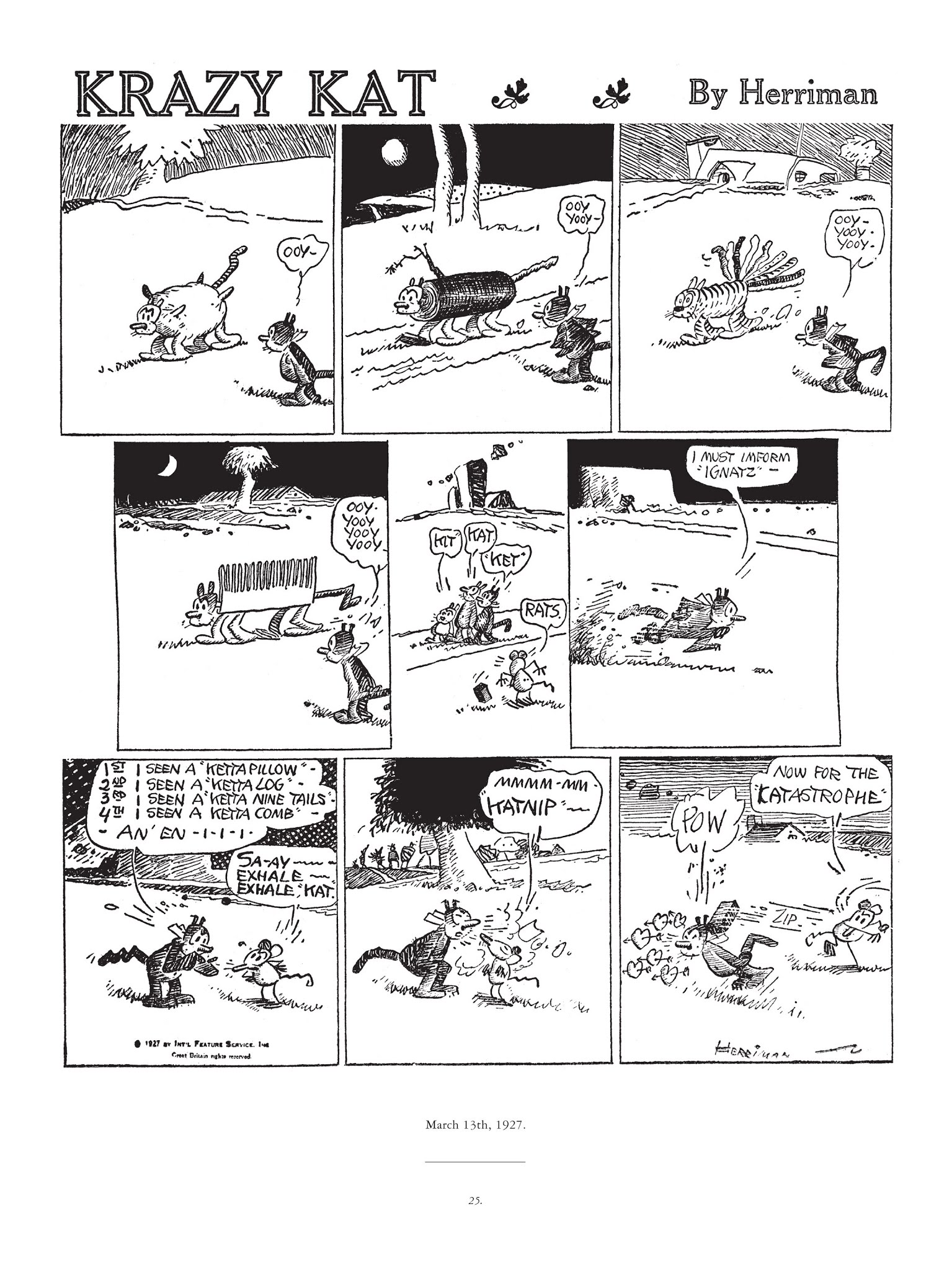 Read online Krazy & Ignatz comic -  Issue # TPB 5 - 25