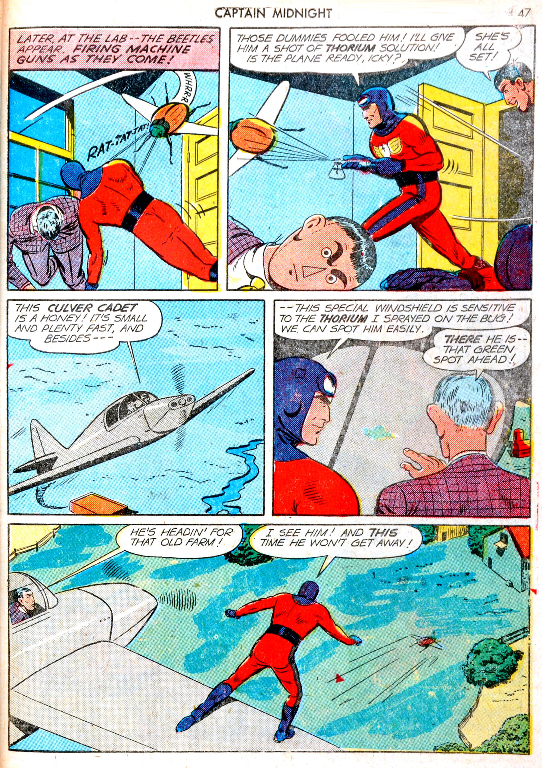 Read online Captain Midnight (1942) comic -  Issue #13 - 46