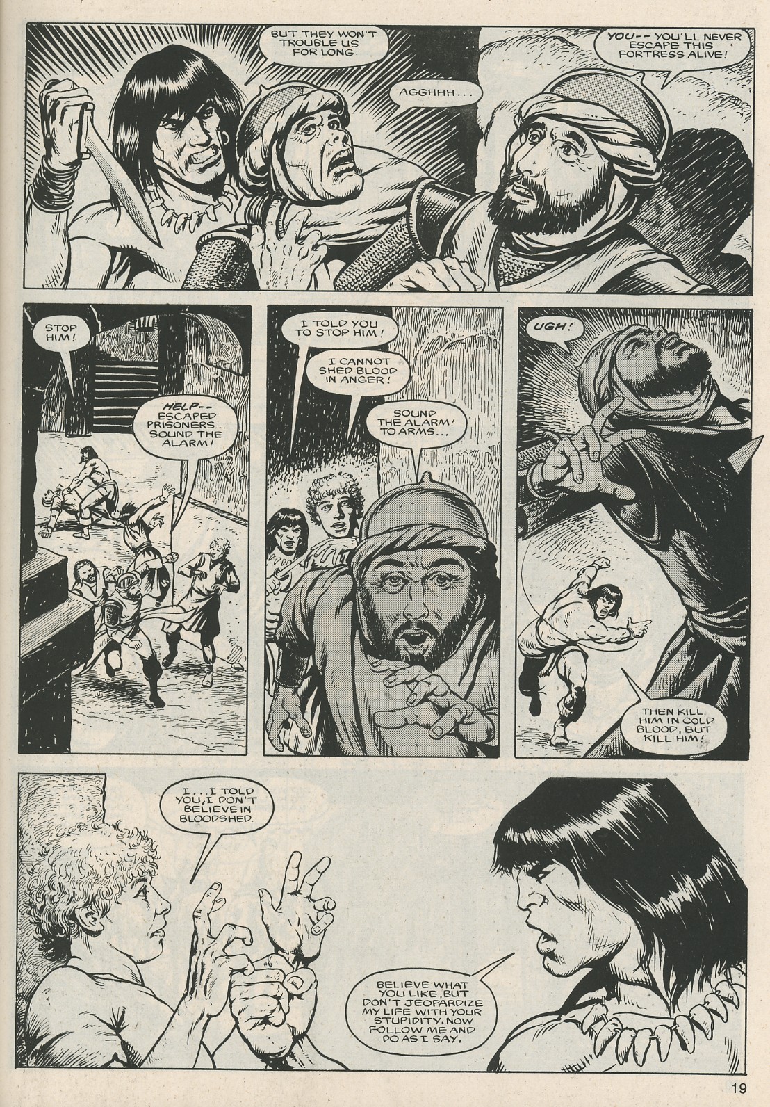 Read online The Savage Sword Of Conan comic -  Issue #124 - 19