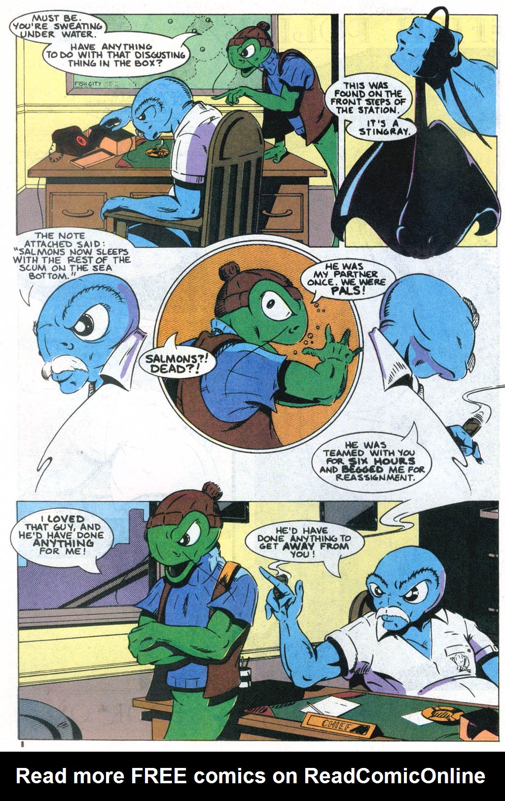 Read online Fish Police comic -  Issue #6 - 9