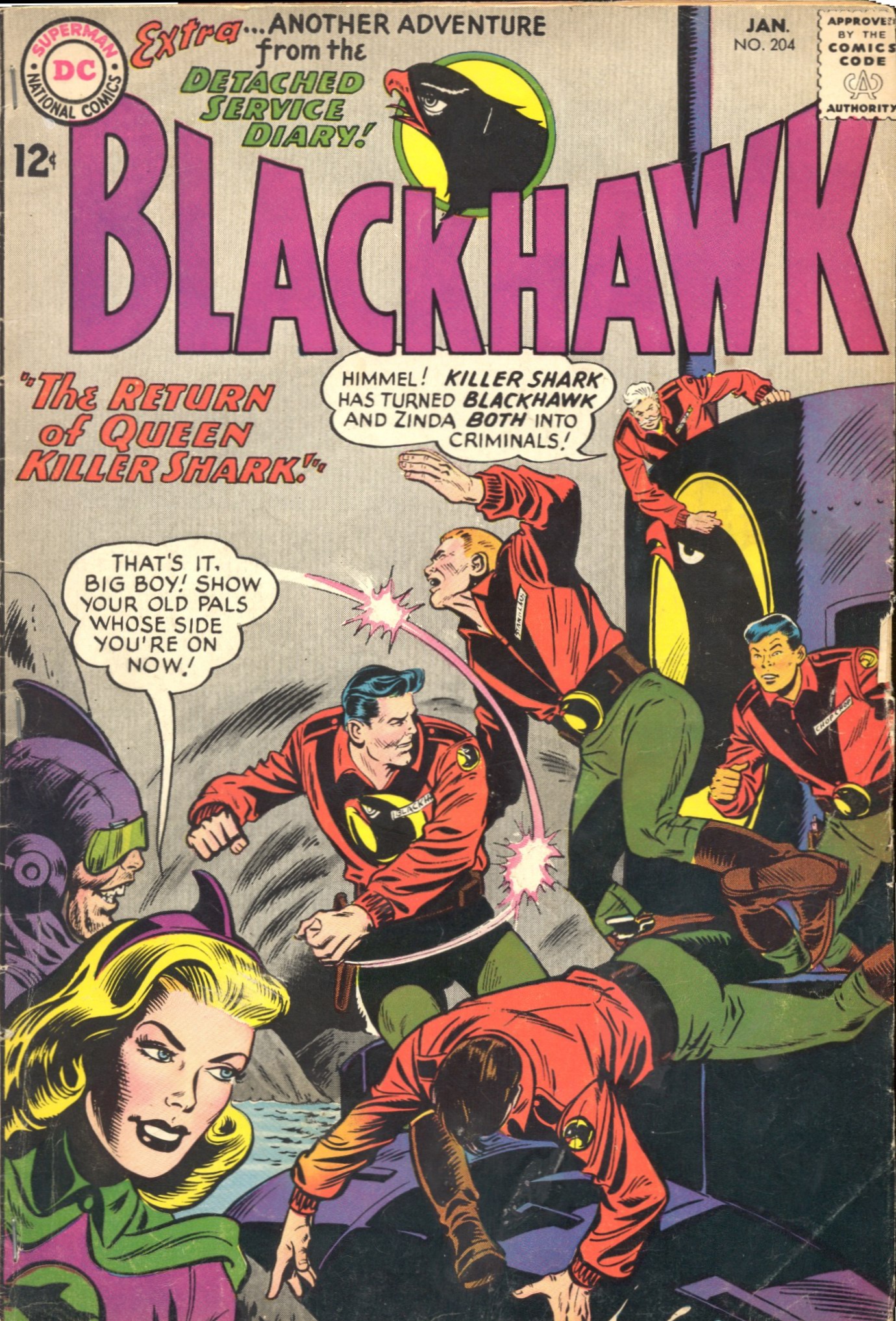 Read online Blackhawk (1957) comic -  Issue #204 - 1