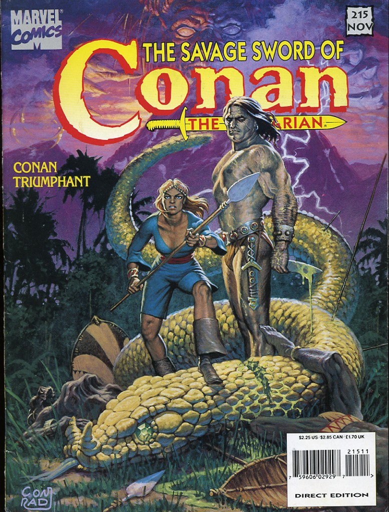 Read online The Savage Sword Of Conan comic -  Issue #215 - 1
