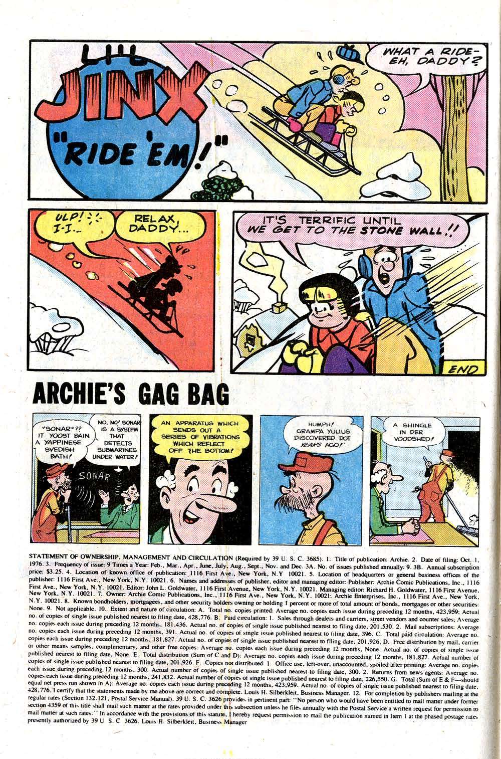 Read online Archie (1960) comic -  Issue #261 - 10