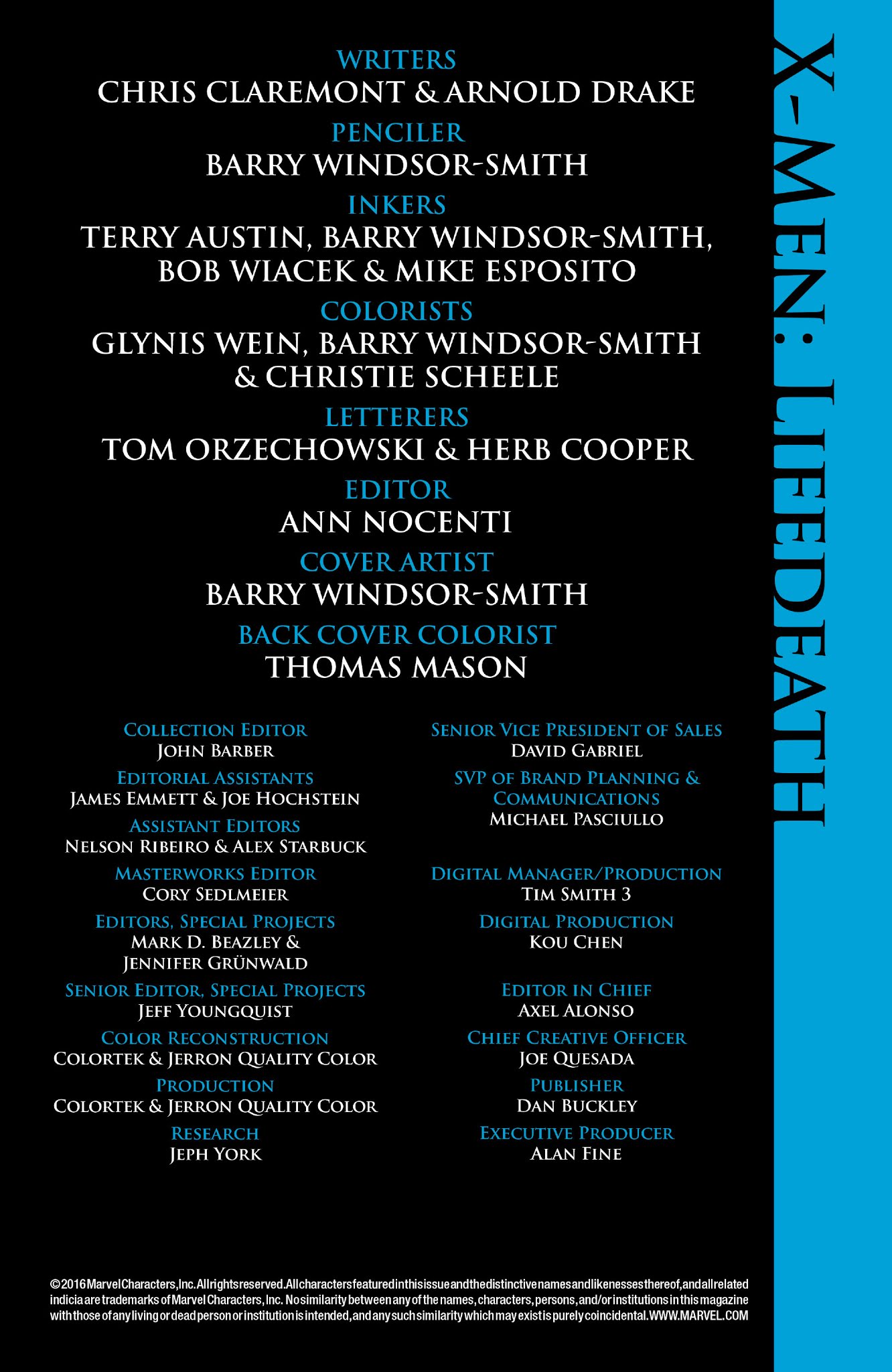 Read online X-Men: Lifedeath comic -  Issue # TPB - 2