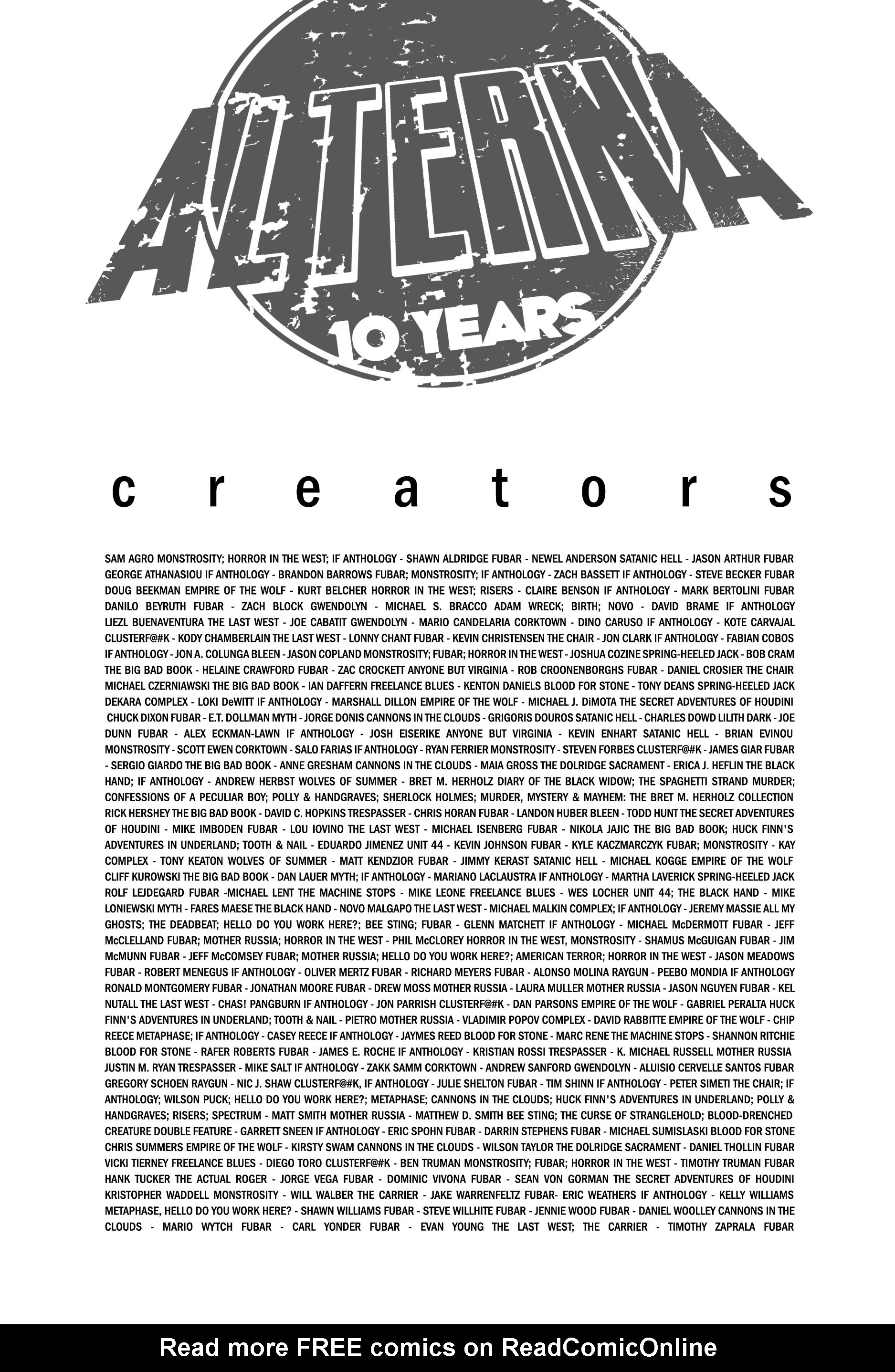 Read online Alterna AnniverSERIES Anthology comic -  Issue # Full (Part 2) - 209