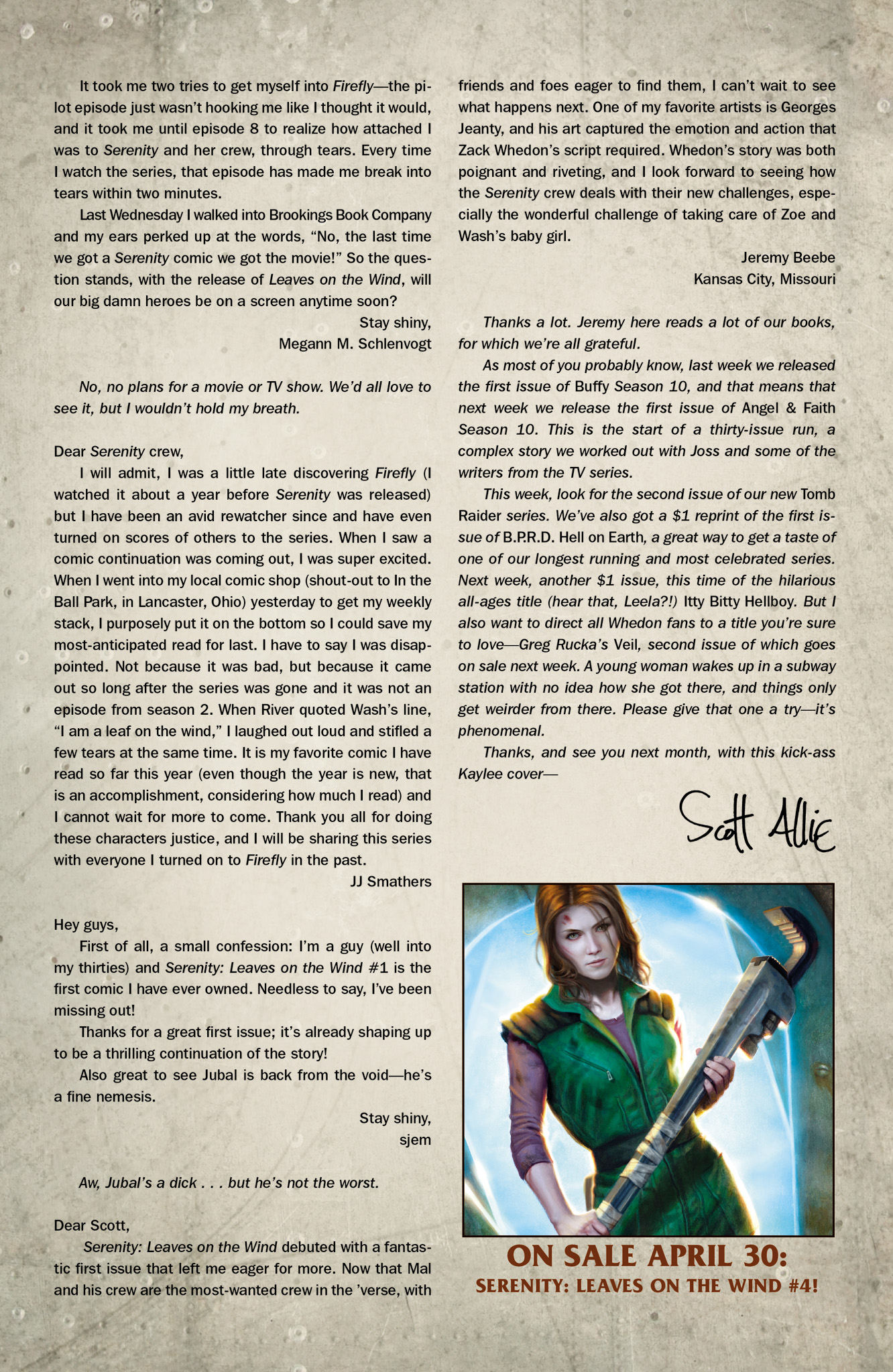 Read online Serenity: Firefly Class 03-K64  Leaves on the Wind comic -  Issue #3 - 26