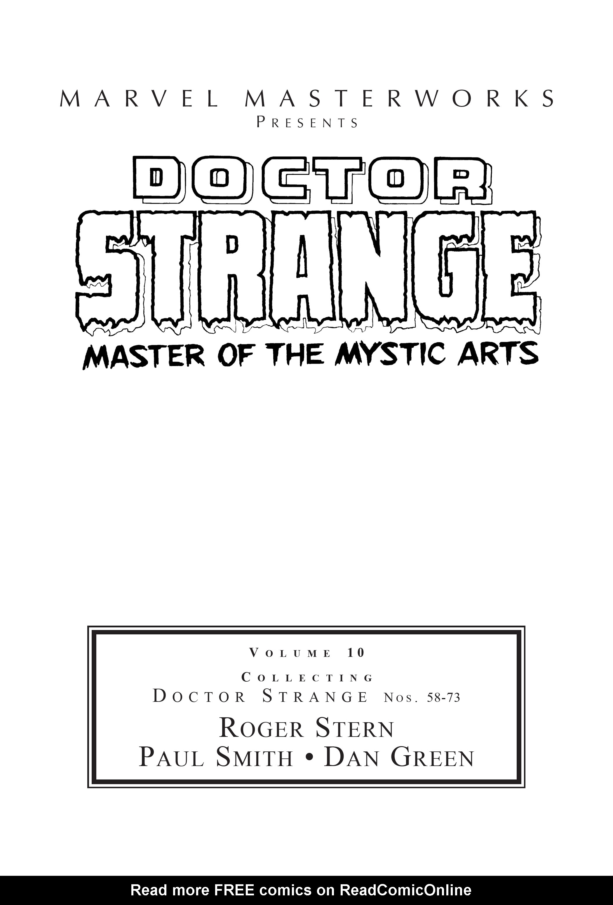 Read online Marvel Masterworks: Doctor Strange comic -  Issue # TPB 10 (Part 1) - 2