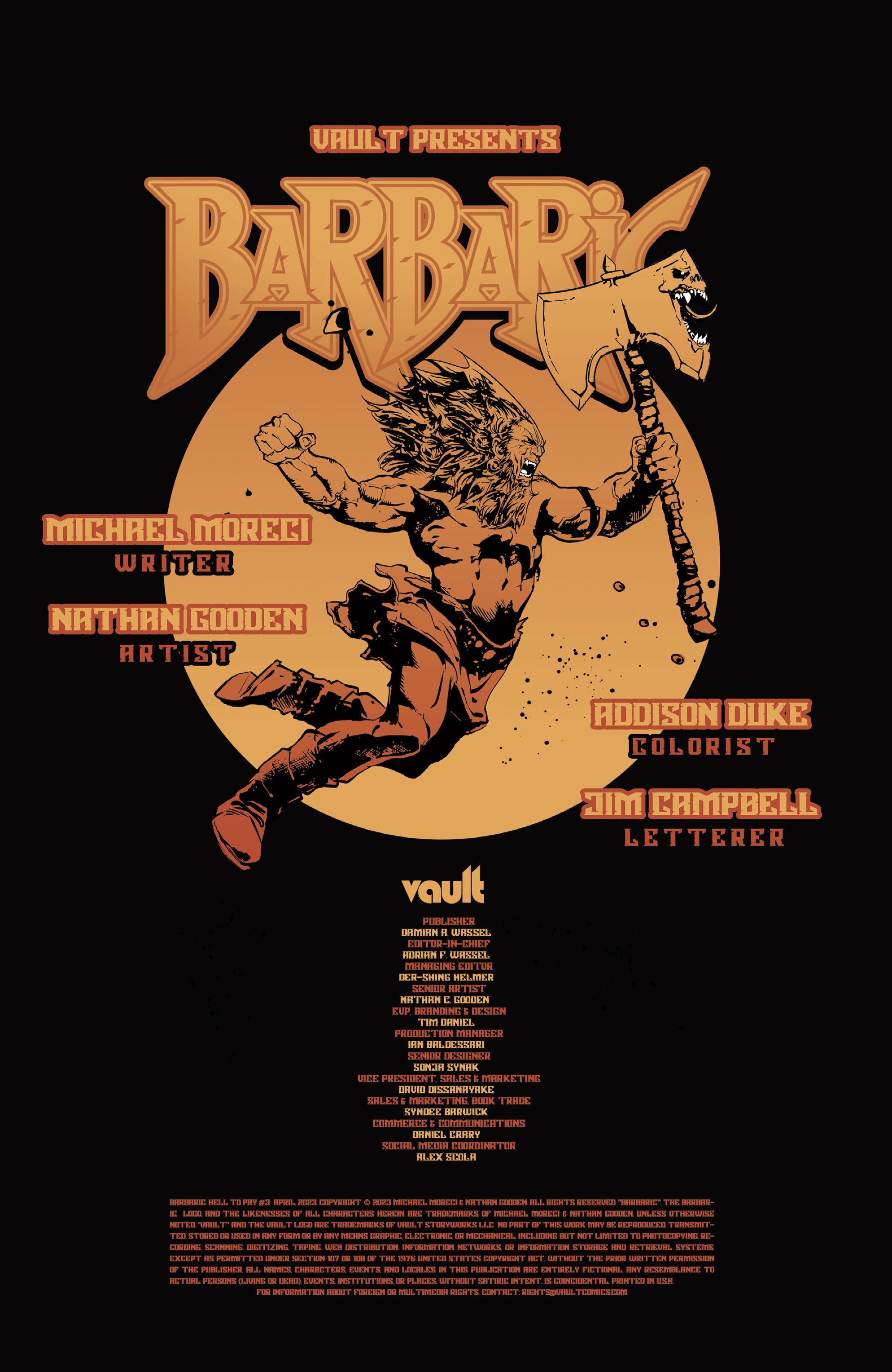 Read online Barbaric Hell to Pay comic -  Issue #3 - 2