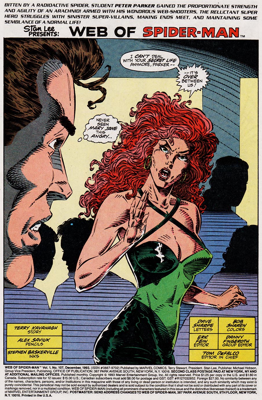Read online Web of Spider-Man (1985) comic -  Issue #107 - 2