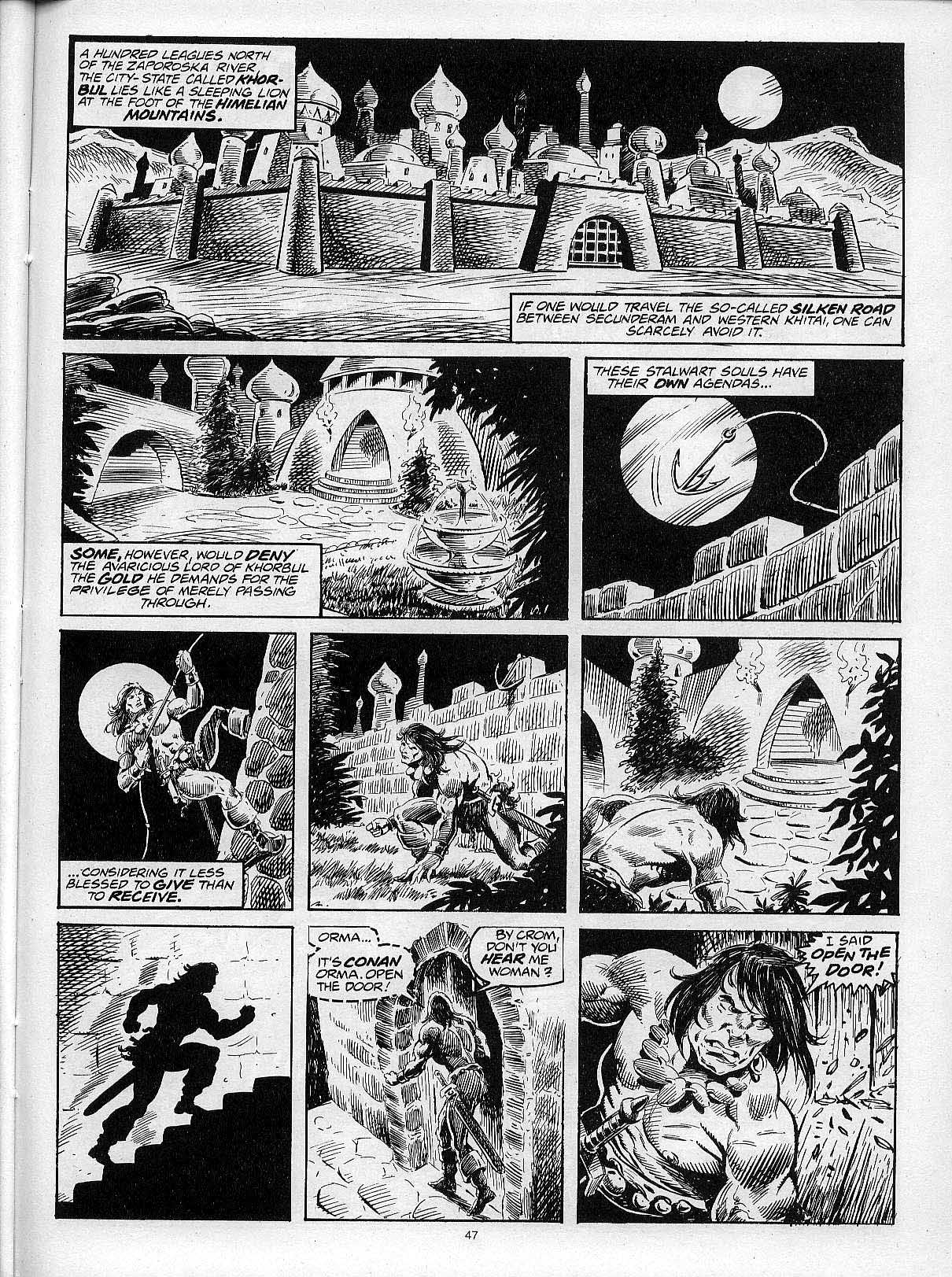 Read online The Savage Sword Of Conan comic -  Issue #204 - 49