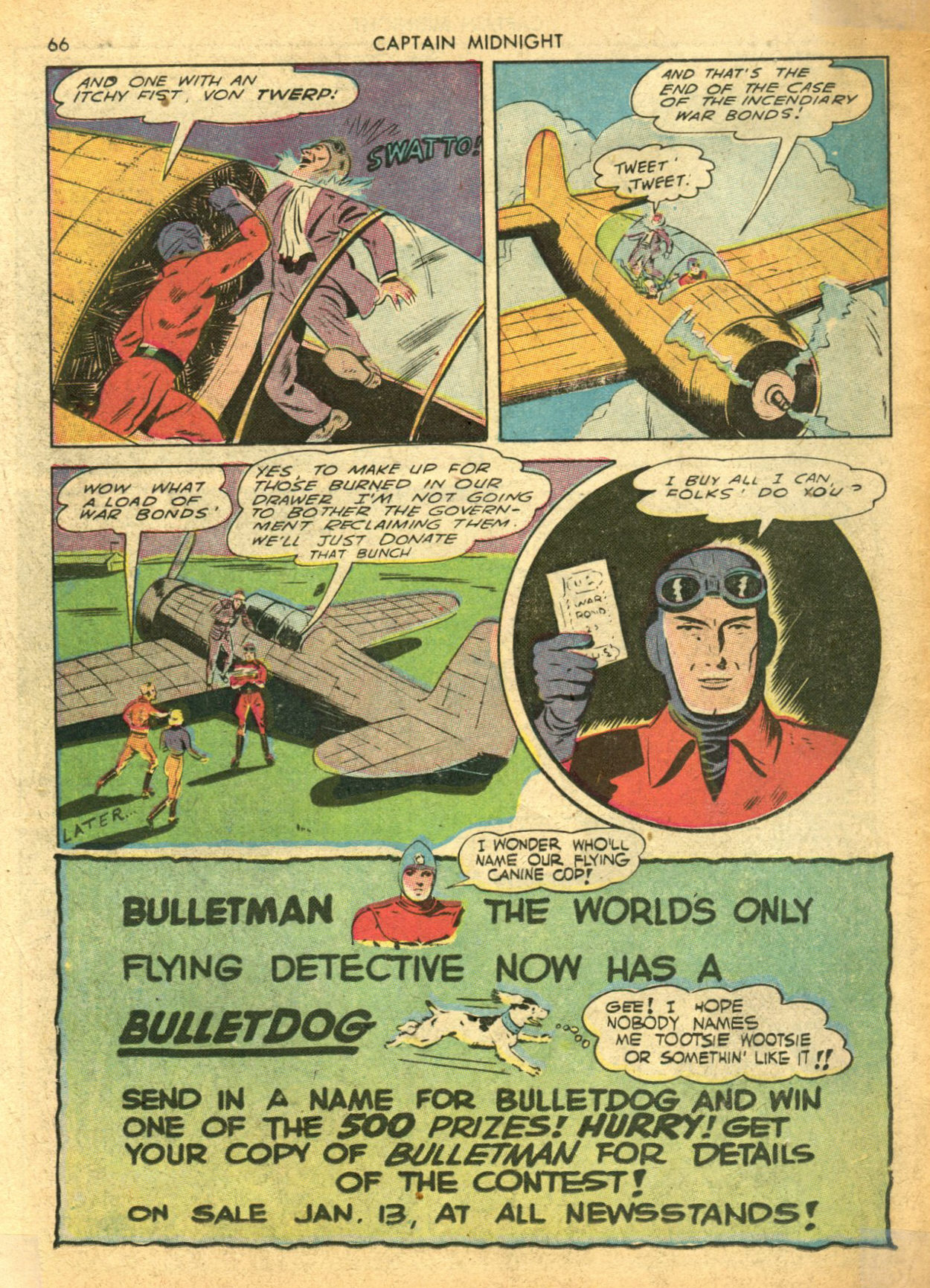Read online Captain Midnight (1942) comic -  Issue #5 - 66