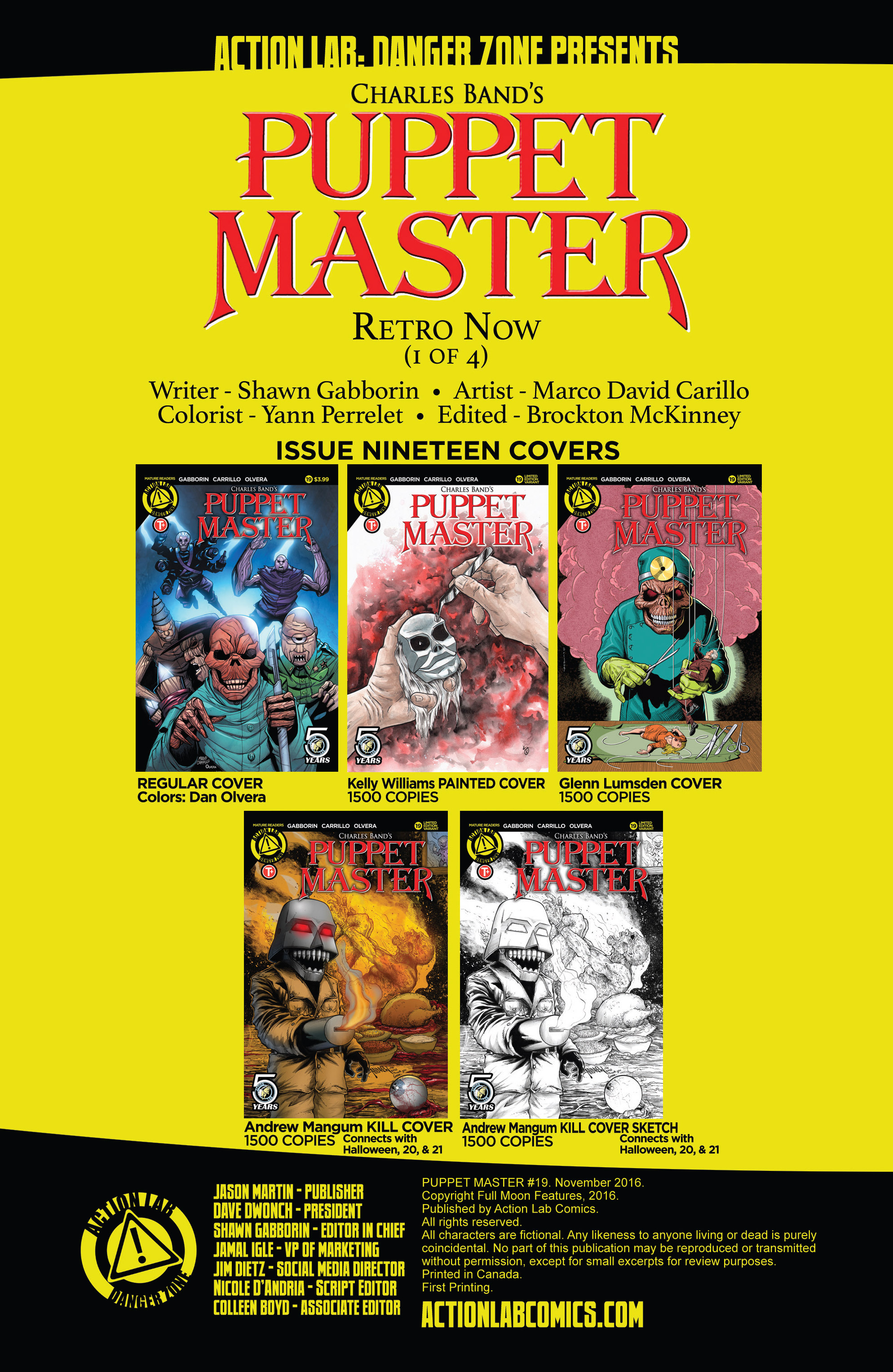 Read online Puppet Master (2015) comic -  Issue #19 - 2