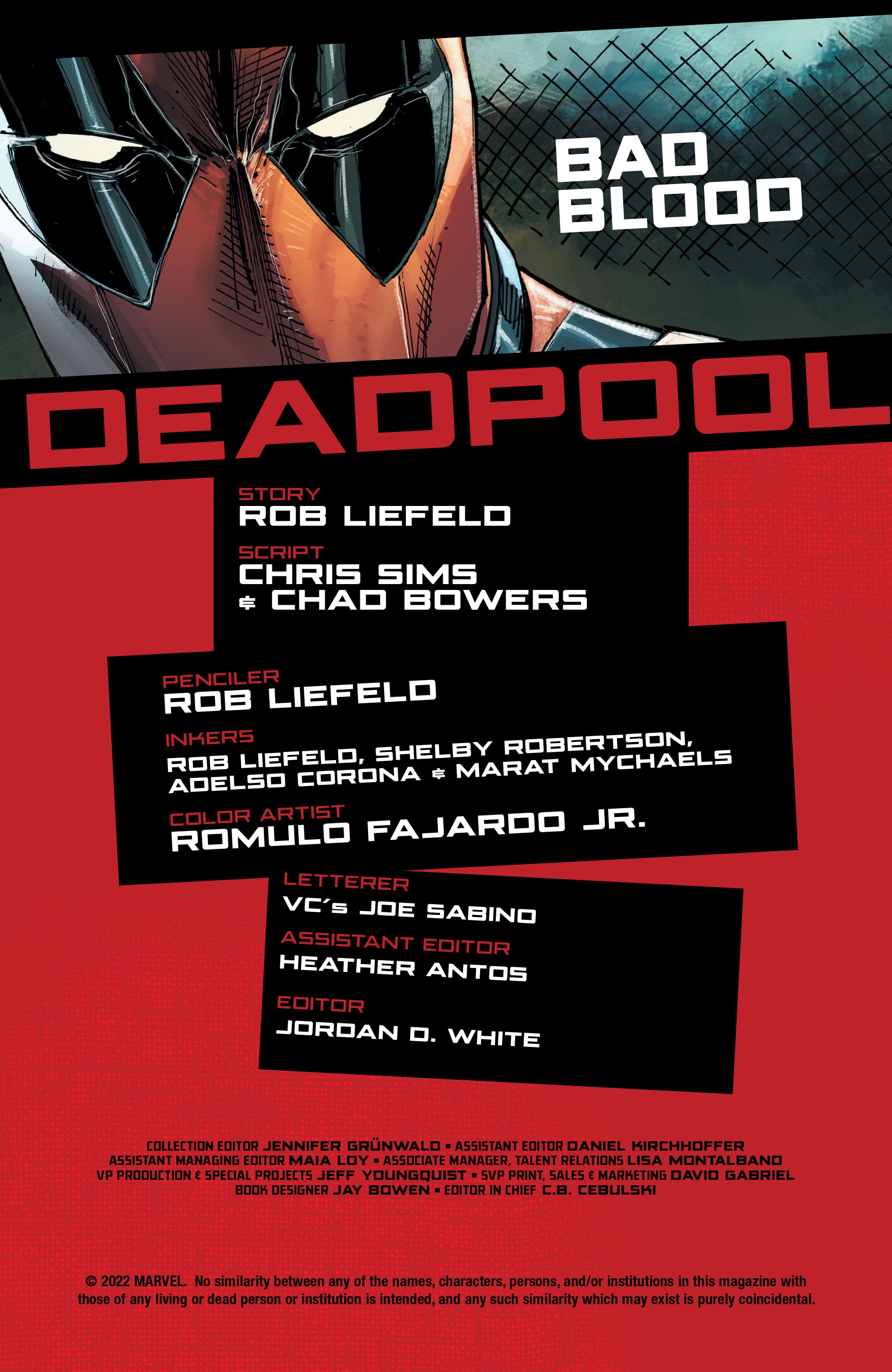 Read online Deadpool: Bad Blood (2022) comic -  Issue #1 - 2