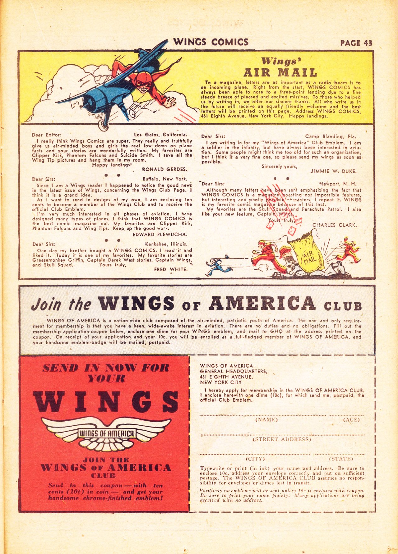 Read online Wings Comics comic -  Issue #20 - 45