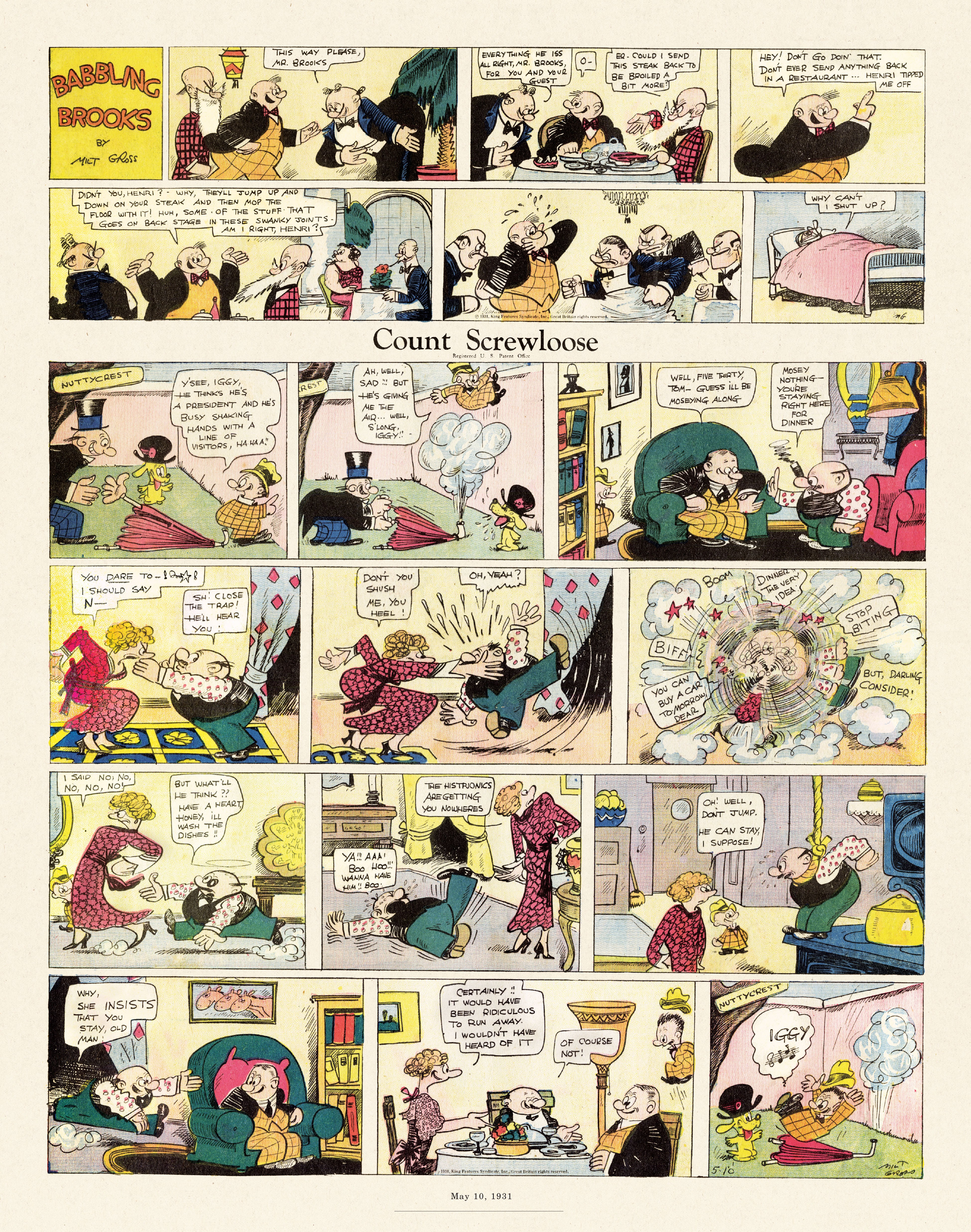 Read online Gross Exaggerations: The Meshuga Comic Strips of Milt Gross comic -  Issue # TPB - 96