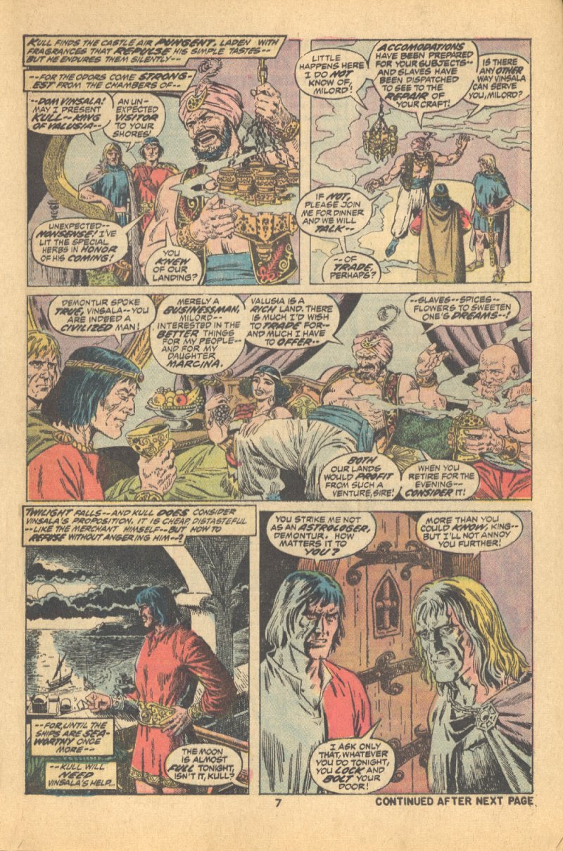 Read online Kull, the Conqueror (1971) comic -  Issue #8 - 7
