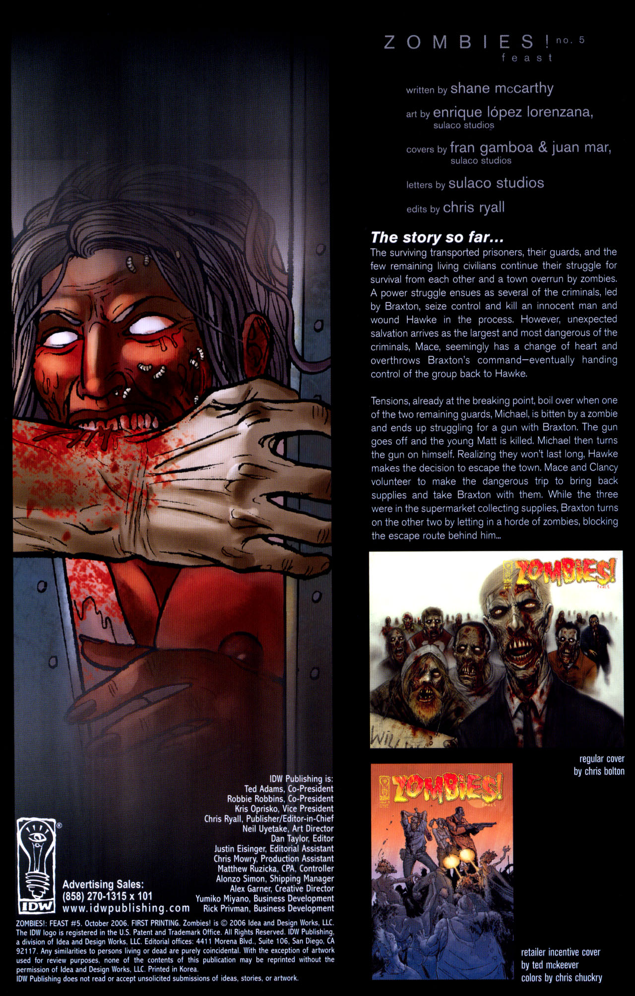 Read online Zombies! Feast comic -  Issue #5 - 2