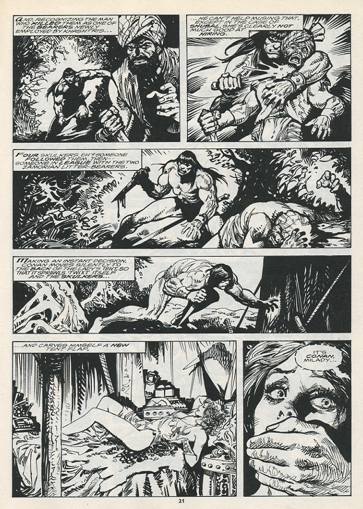 Read online The Savage Sword Of Conan comic -  Issue #217 - 23