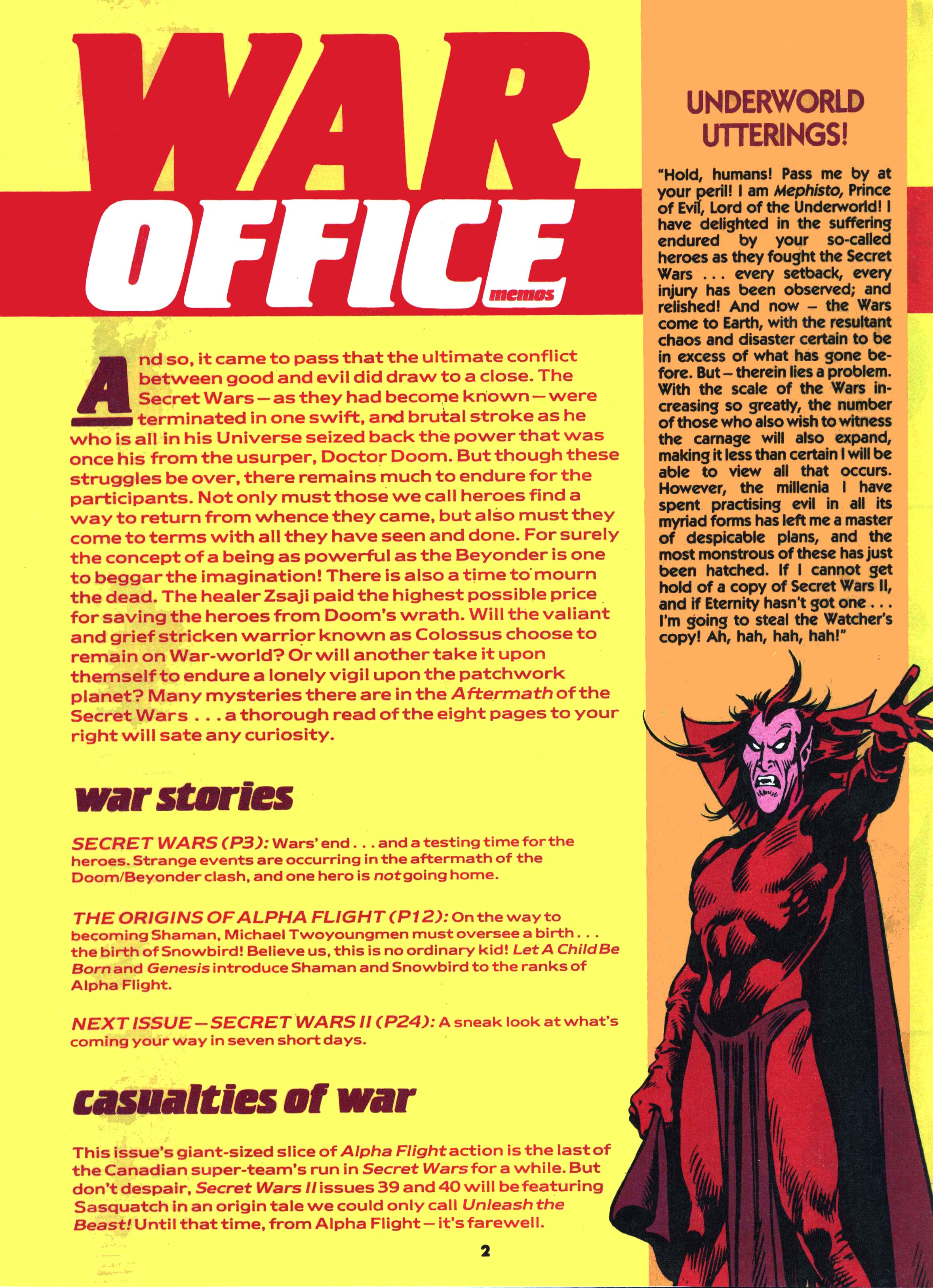 Read online Secret Wars (1985) comic -  Issue #31 - 2