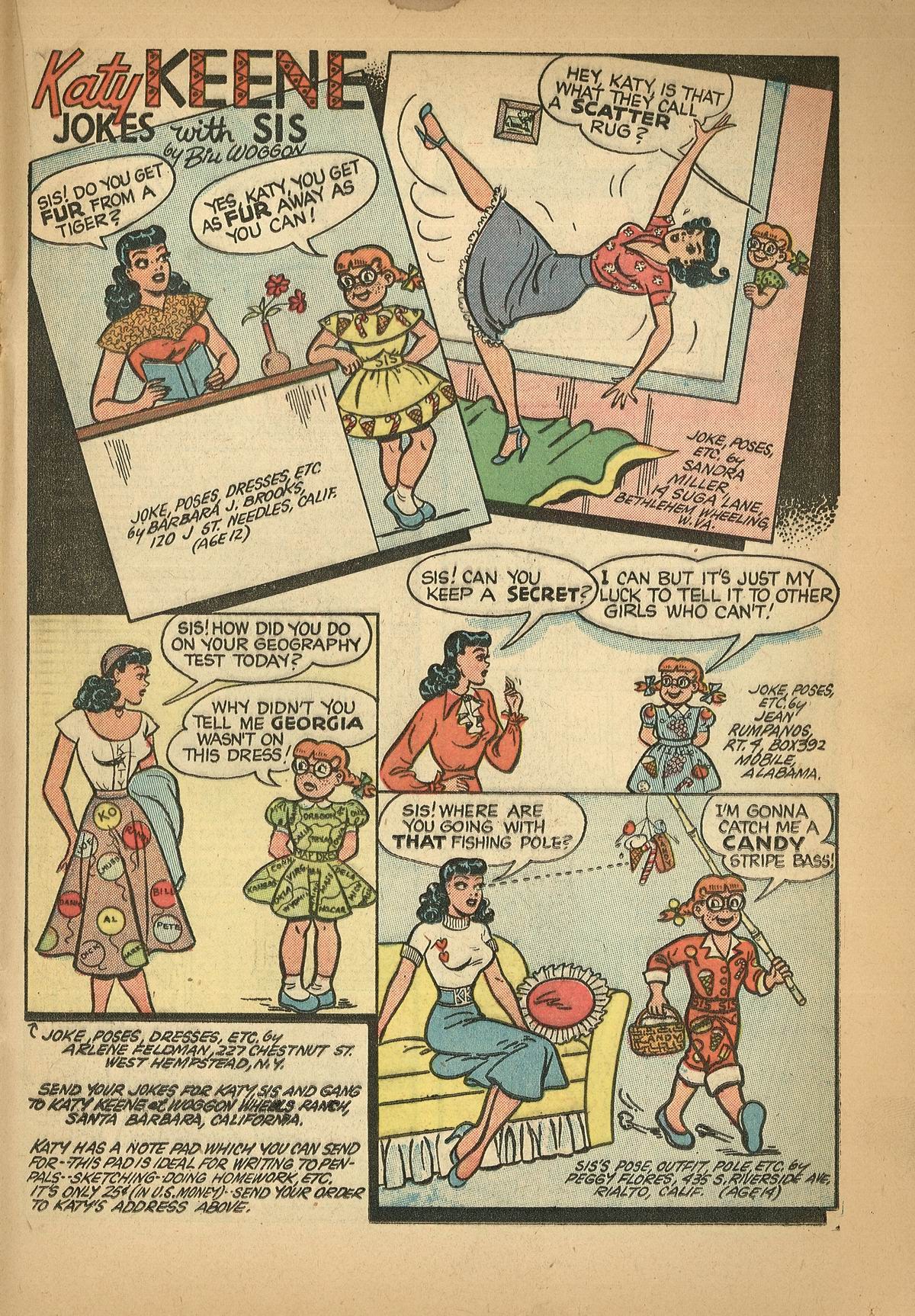 Read online Katy Keene (1949) comic -  Issue #16 - 19