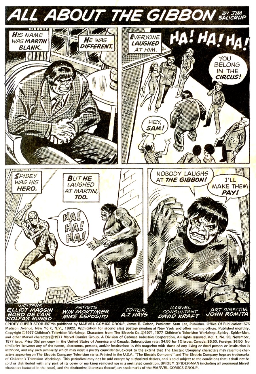 Read online Spidey Super Stories comic -  Issue #28 - 2