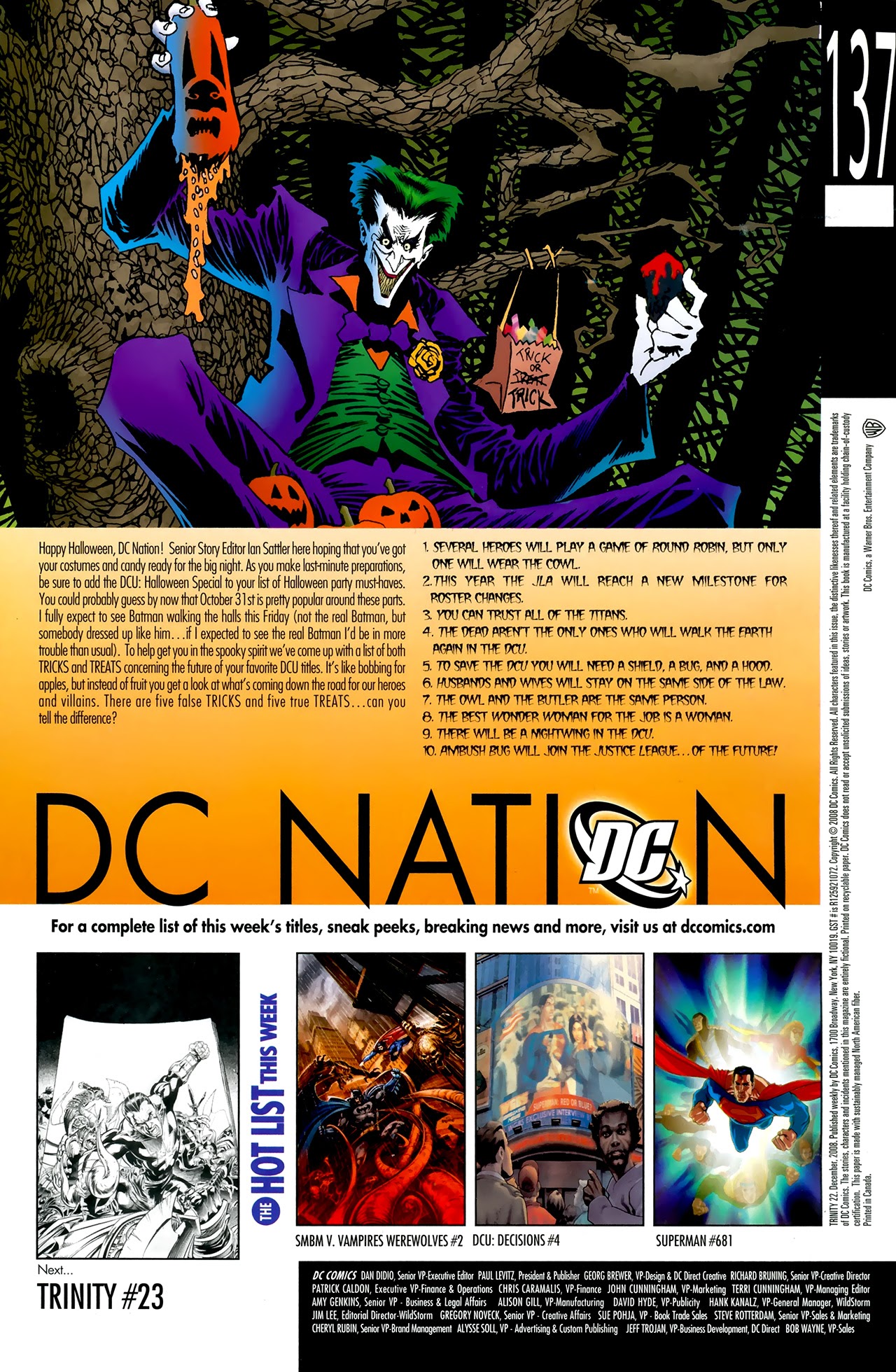Read online Trinity (2008) comic -  Issue #22 - 22