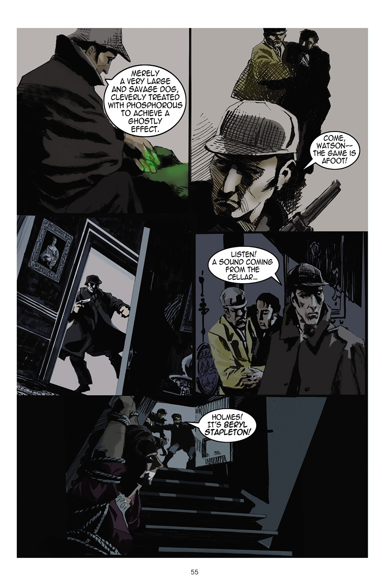 Read online The Hound of the Baskervilles comic -  Issue # TPB - 56