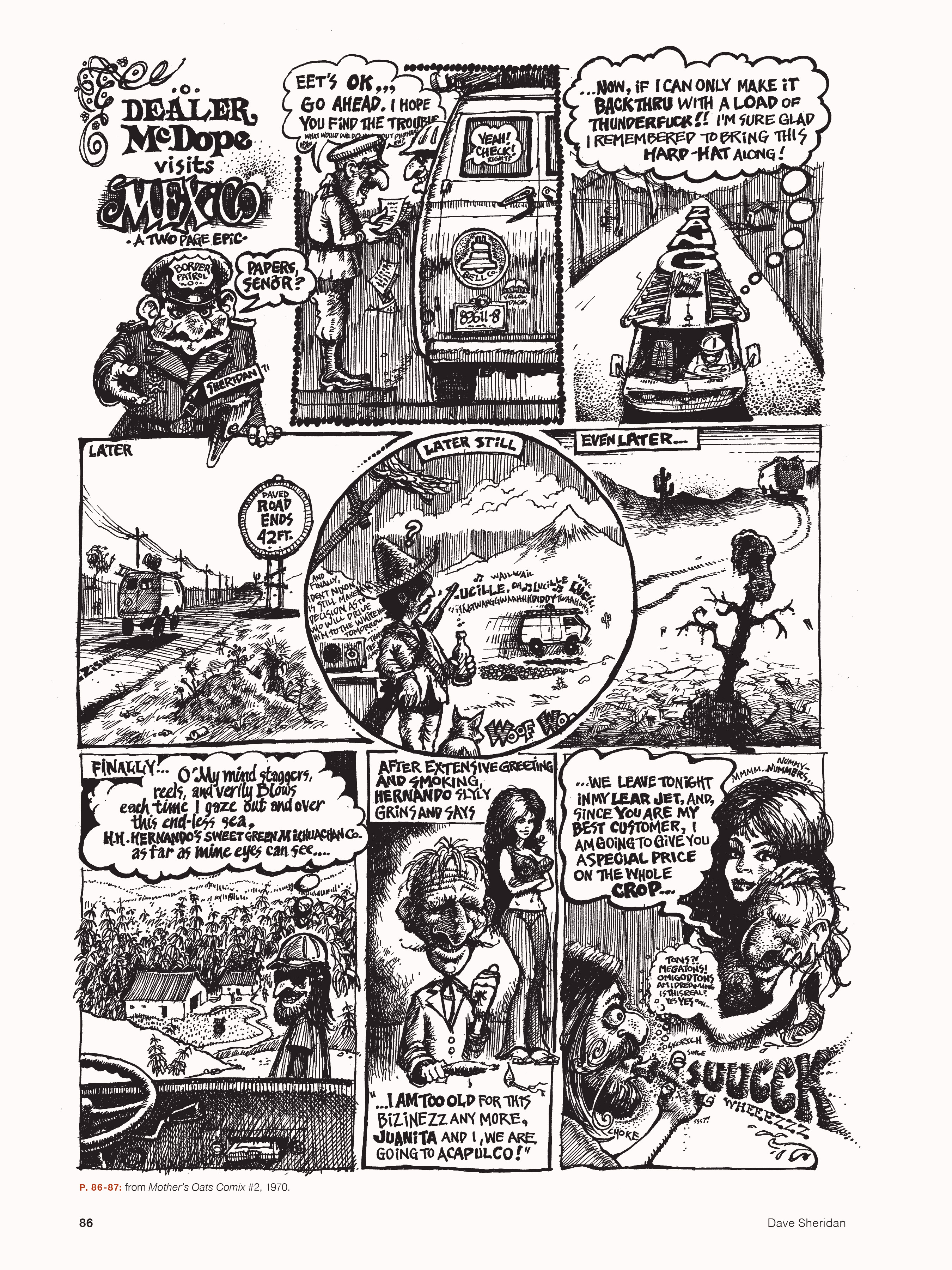 Read online Dave Sheridan: Life with Dealer McDope, the Leather Nun, and the Fabulous Furry Freak Brothers comic -  Issue # TPB (Part 1) - 97