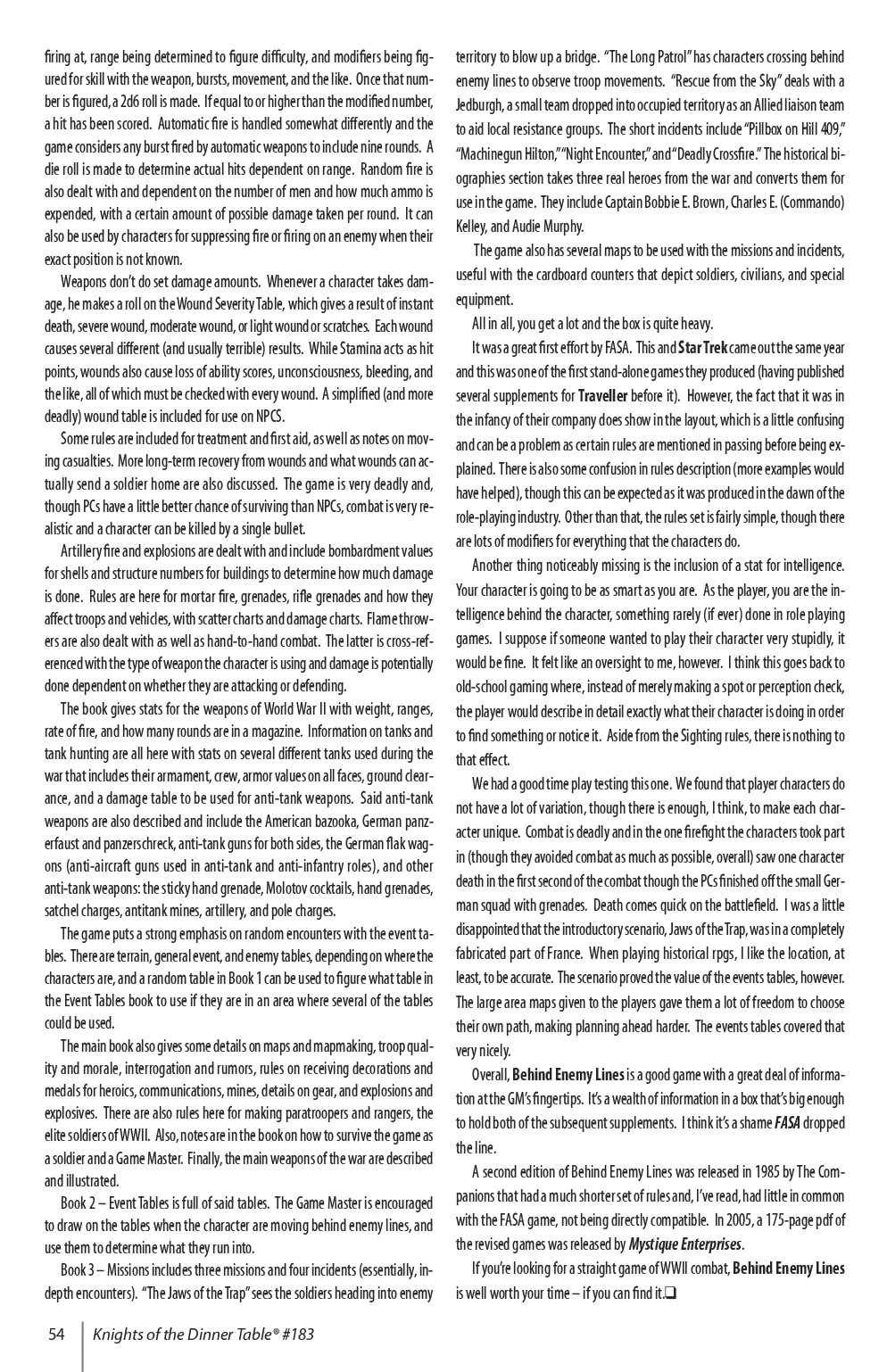 Read online Knights of the Dinner Table comic -  Issue #183 - 56