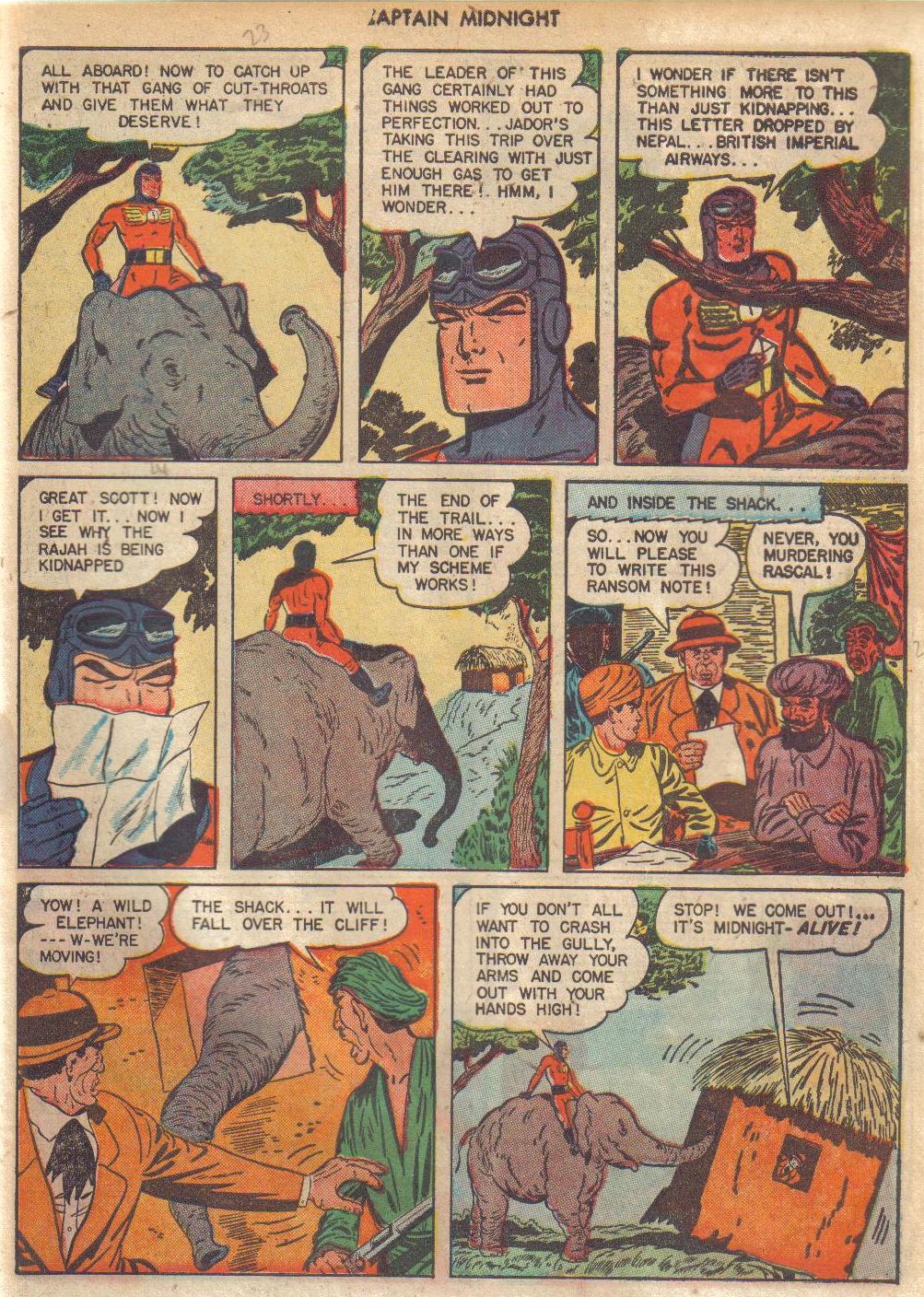 Read online Captain Midnight (1942) comic -  Issue #42 - 47