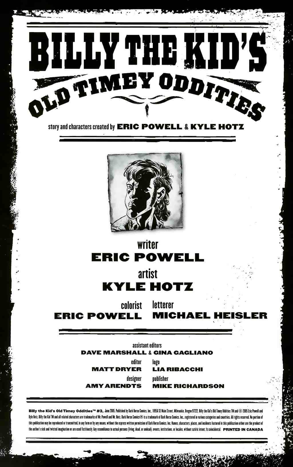 Read online Billy the Kid's Old Timey Oddities comic -  Issue #3 - 2