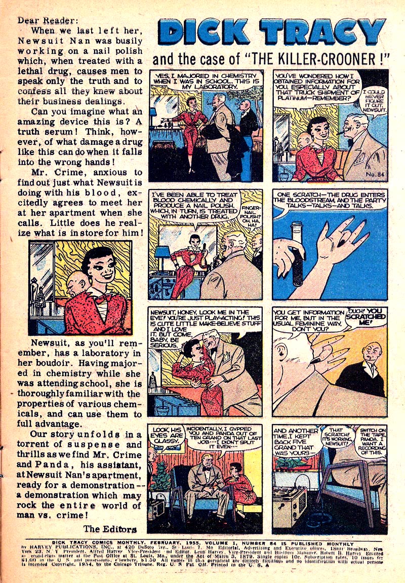 Read online Dick Tracy comic -  Issue #84 - 2