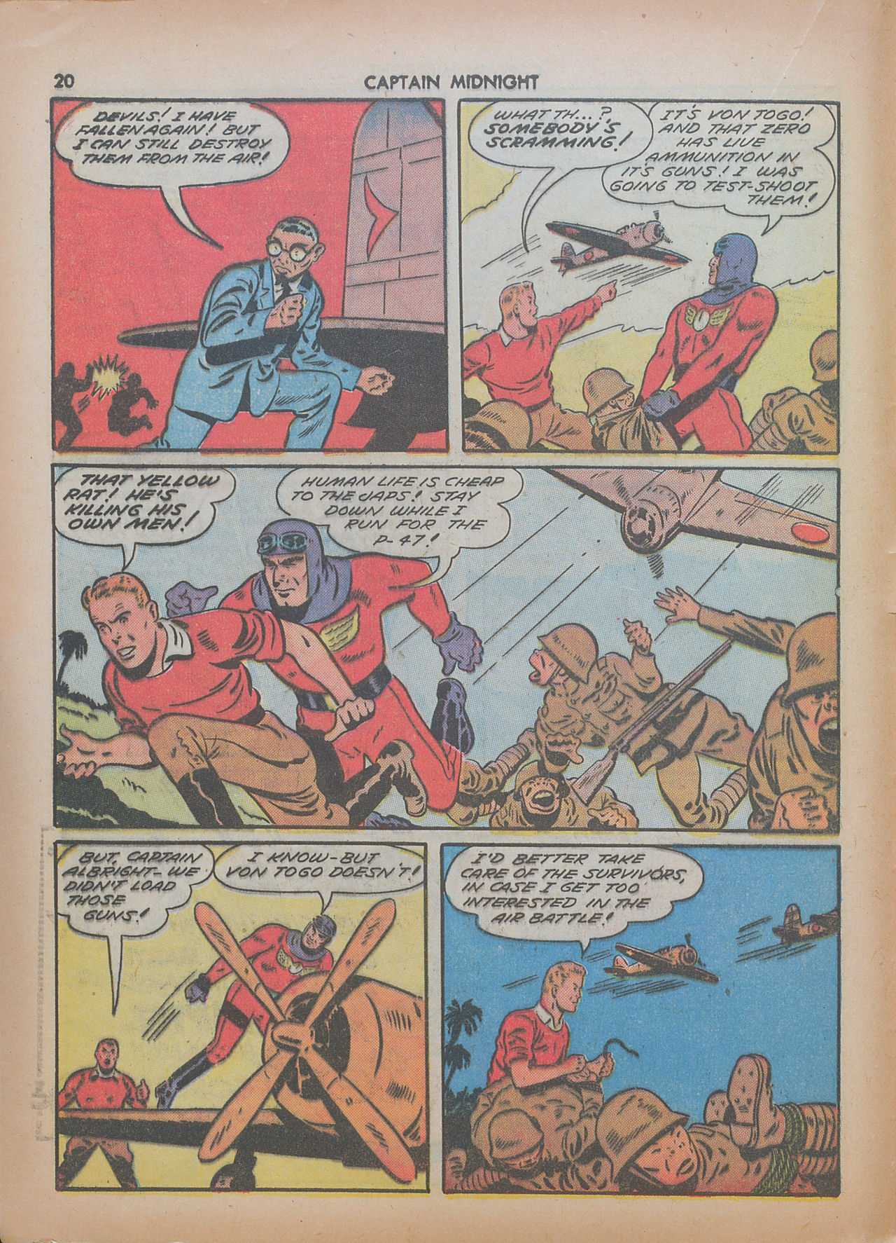 Read online Captain Midnight (1942) comic -  Issue #7 - 20