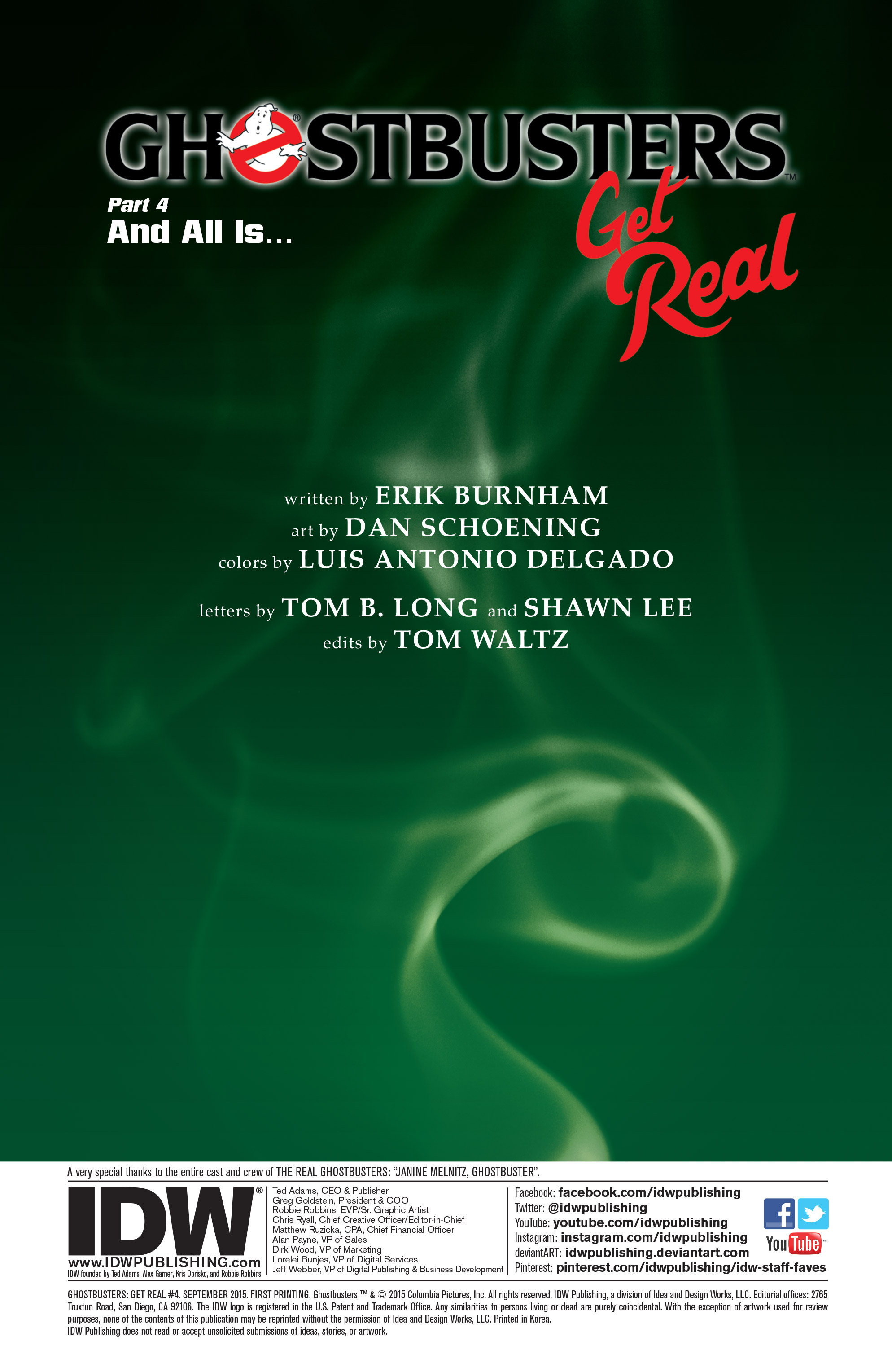 Read online Ghostbusters: Get Real comic -  Issue #4 - 2