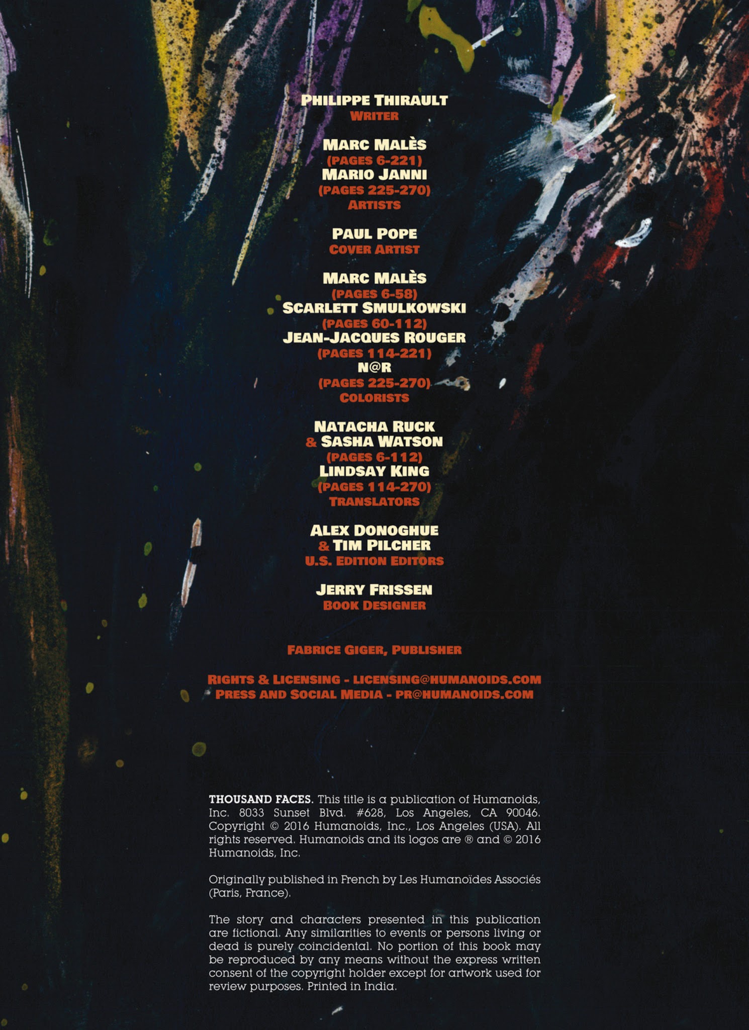 Read online Thousand Faces comic -  Issue #1 - 3